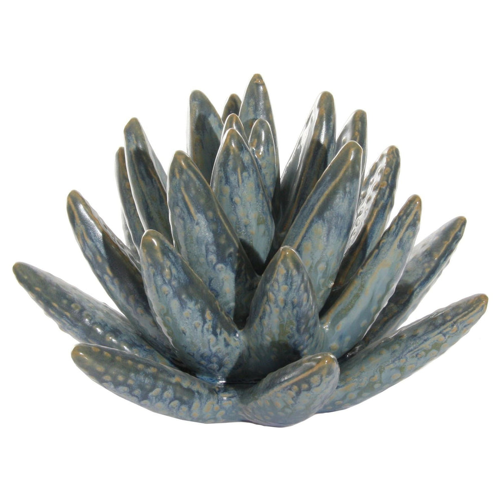 Dekoracija aloe, melsva spalva, 18 cm