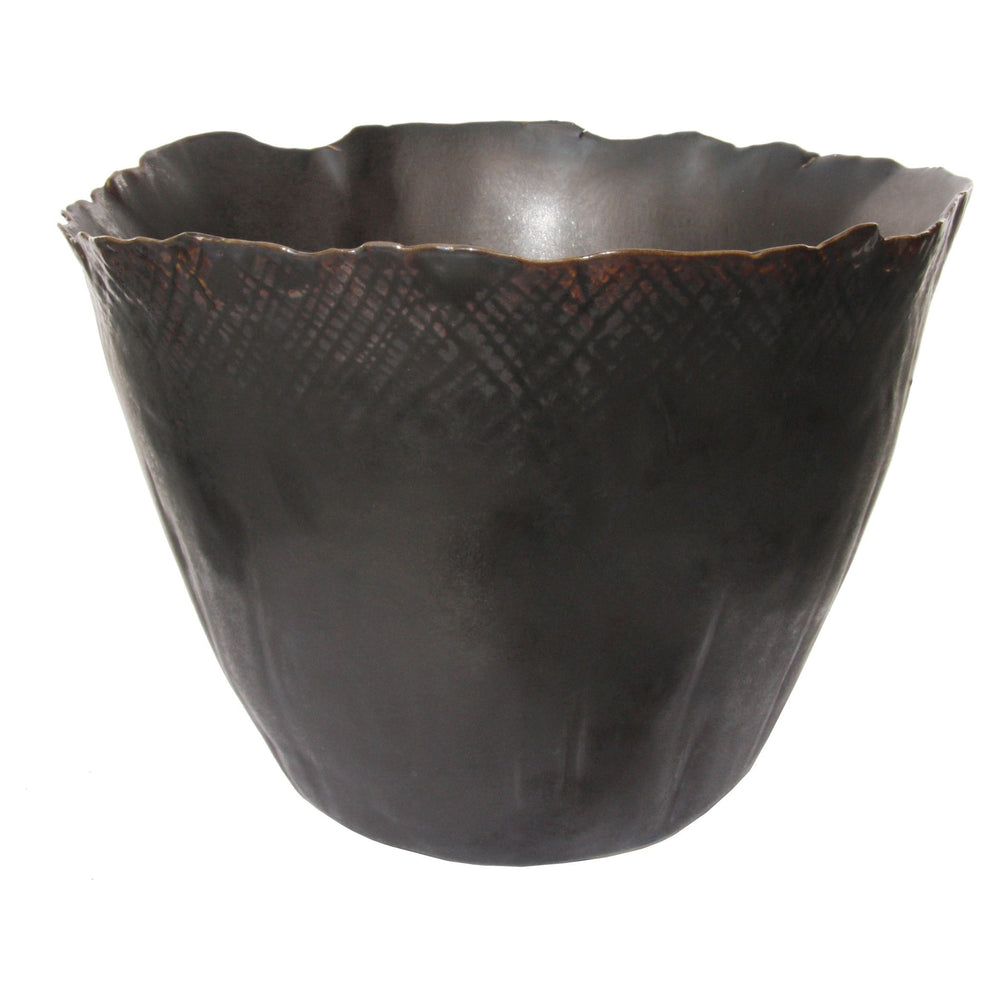 Keramikinis dubuo, tamsiai ruda spalva, 23x17 cm