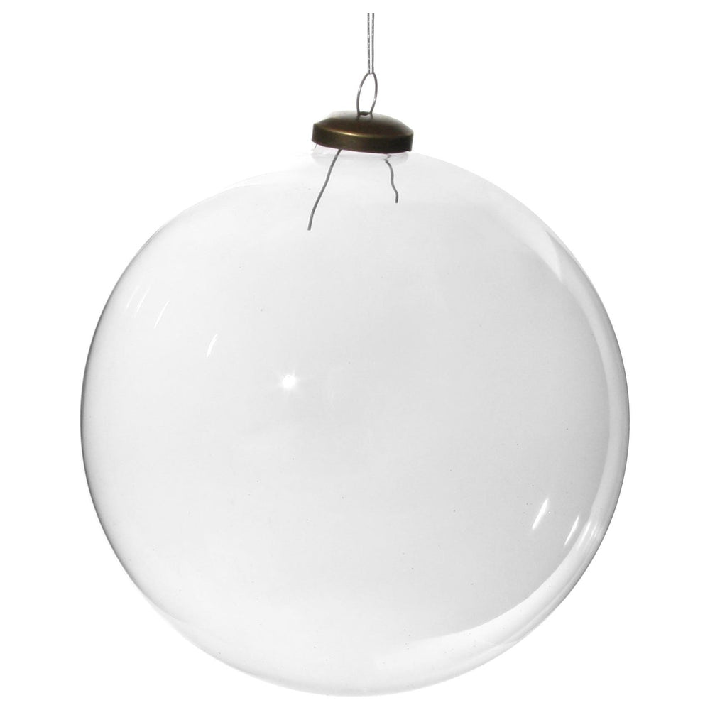 Kalėdinis žaisliukas bumbulas, skaidrus, 15 cm