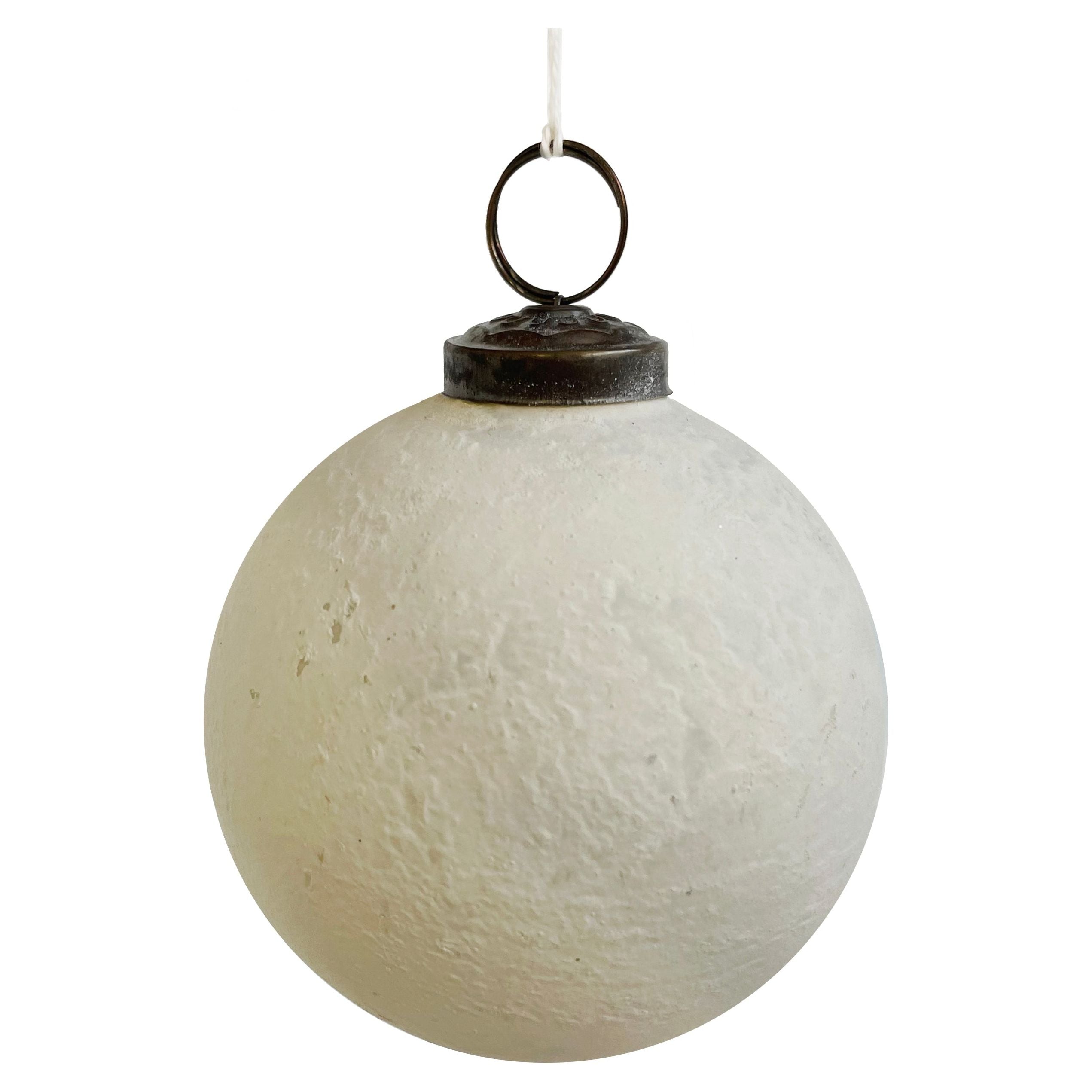 stiklinis burbulas, pieno baltumo 10cm