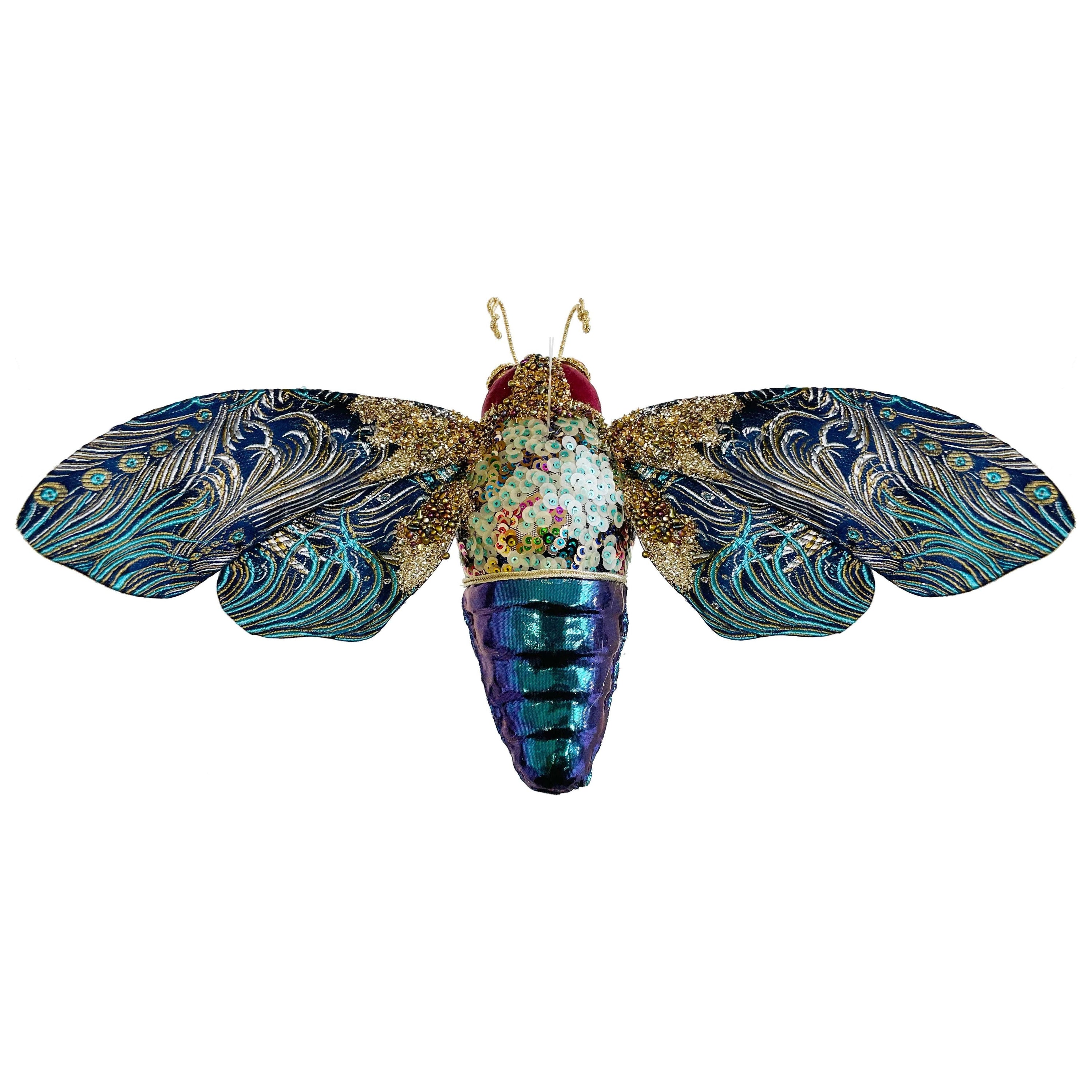 Naktinės laumžirgis, violetinis, žalias 36cm