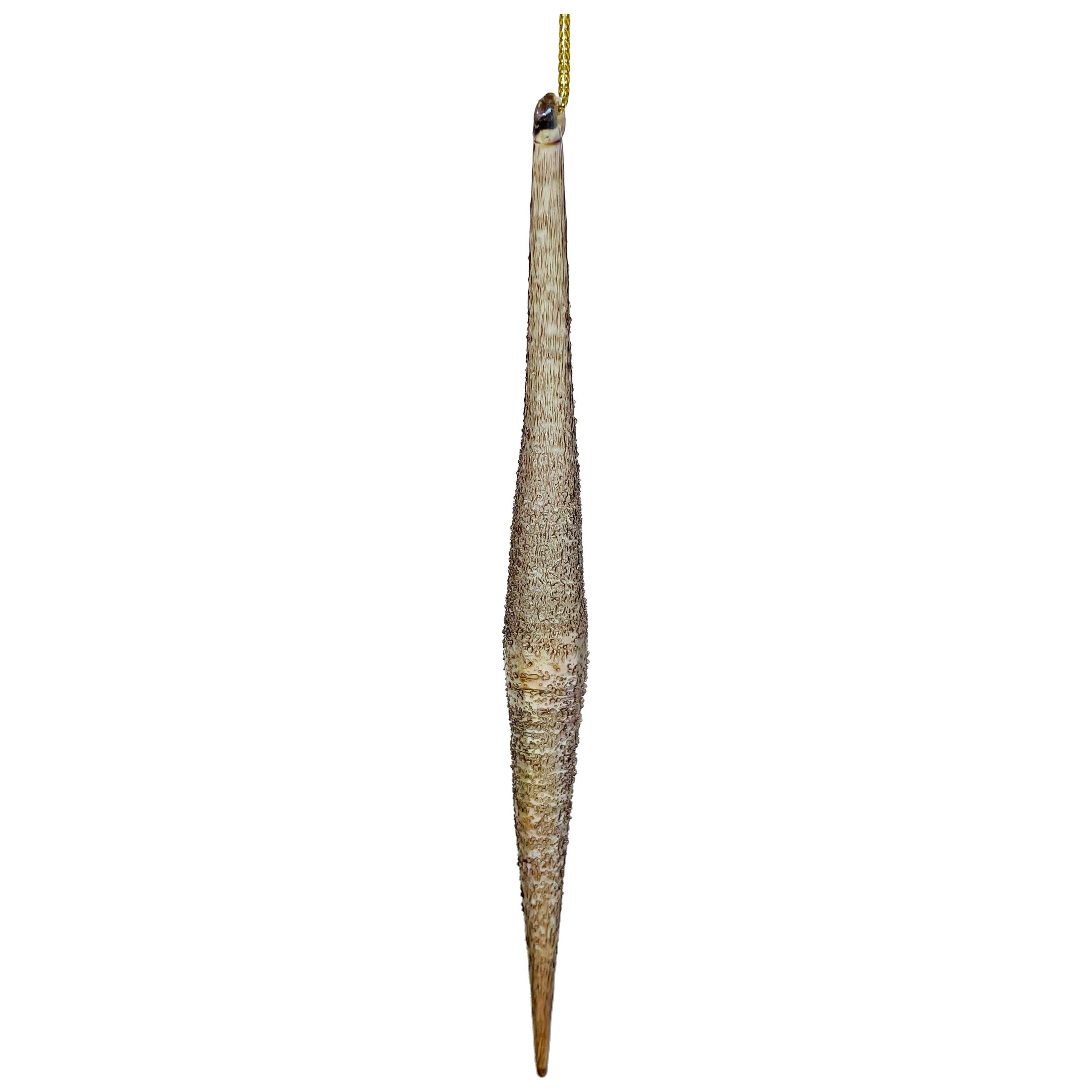Stikla lāstekas, dzintarkrāsā, noslīpētas no ārpuses, 20 cm