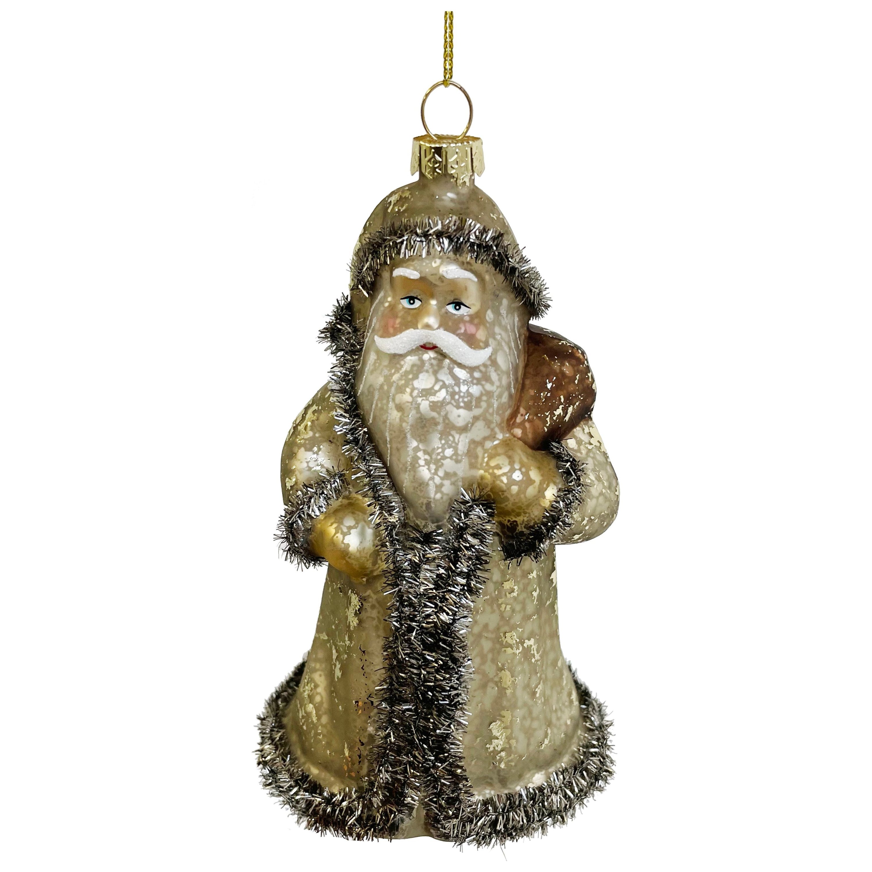 Glass Santa Claus, 16 cm