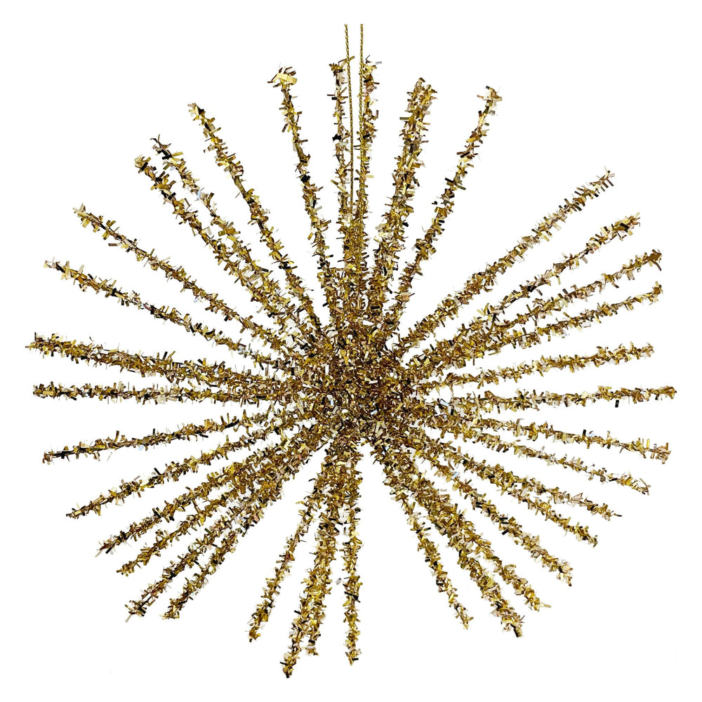 gold star Christmas tree ornament 18cm