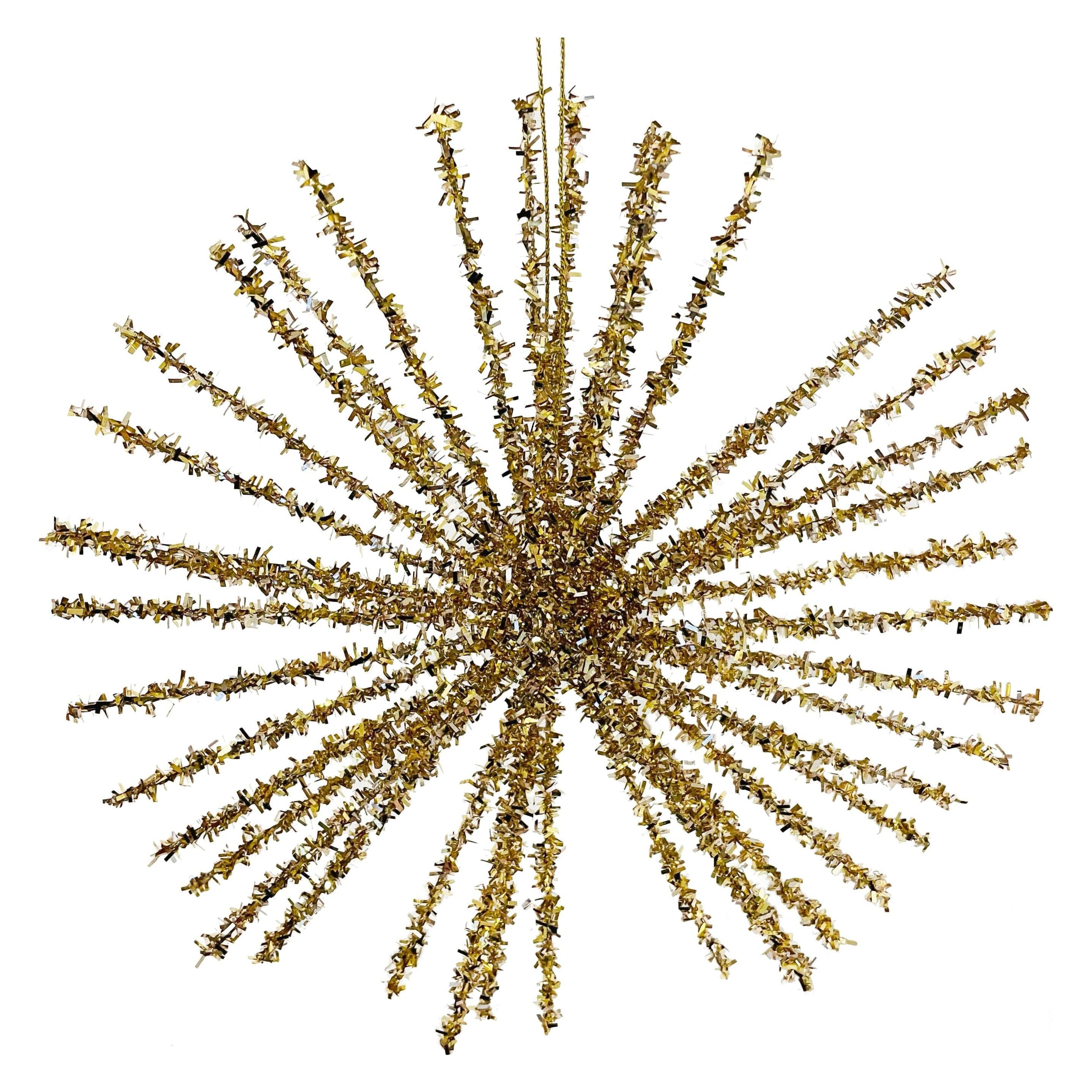 gold star Christmas tree ornament 18cm