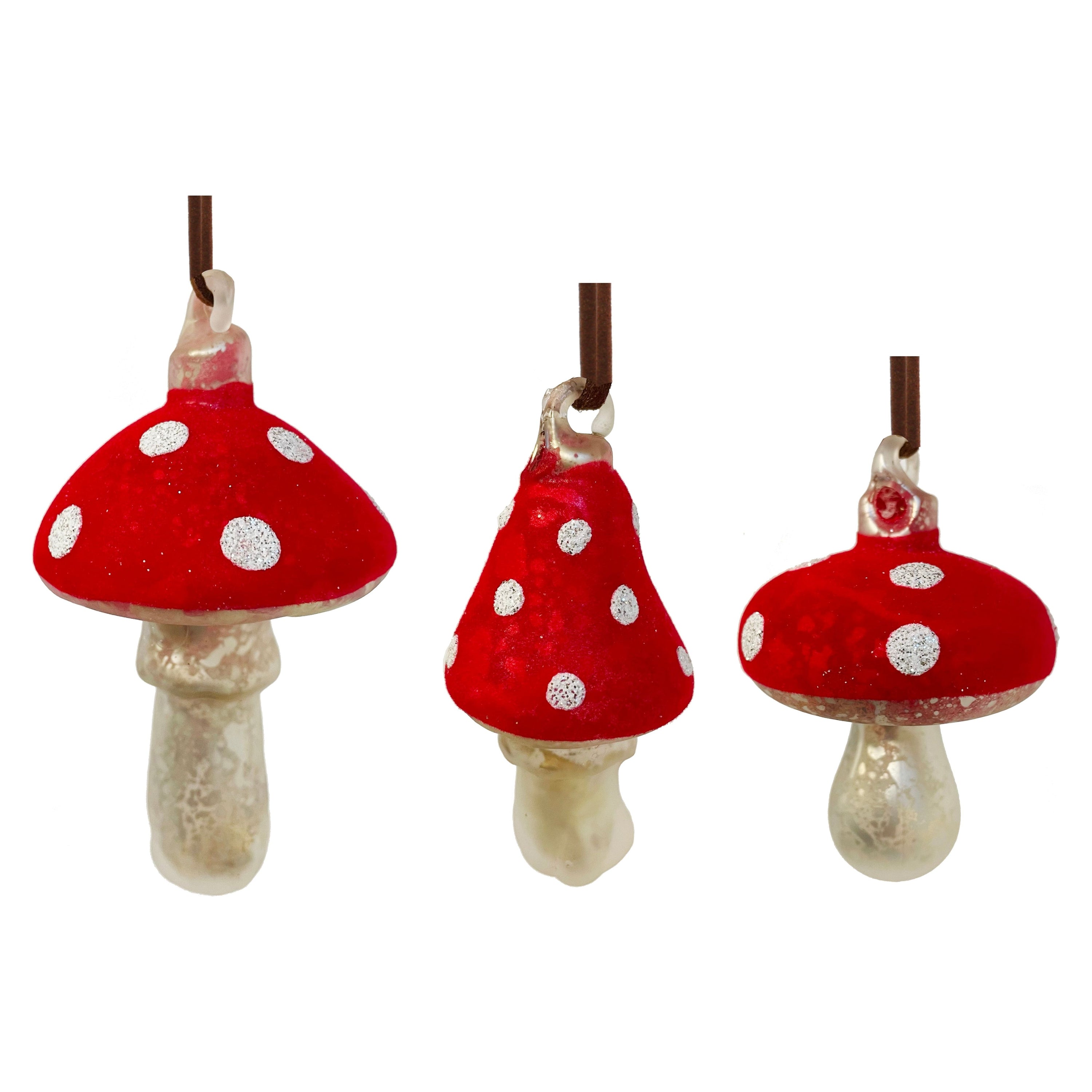 Stikliniai grybai, raudonas - sidabras,  7-10cm