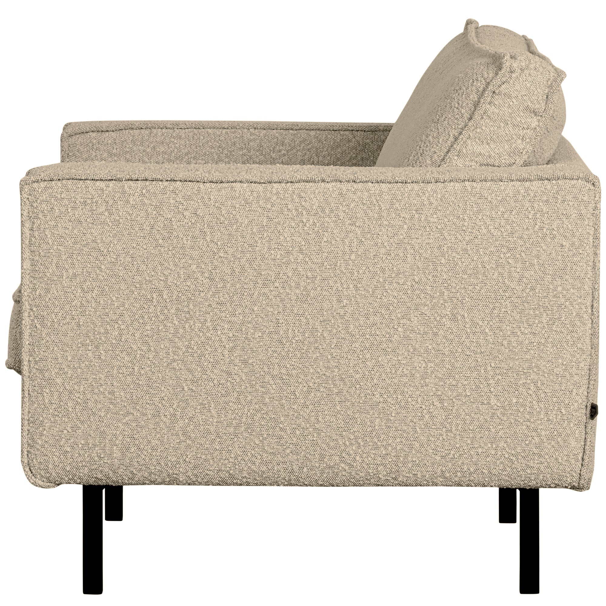 Fotelis RODEO, boucle audinys, beige spalva