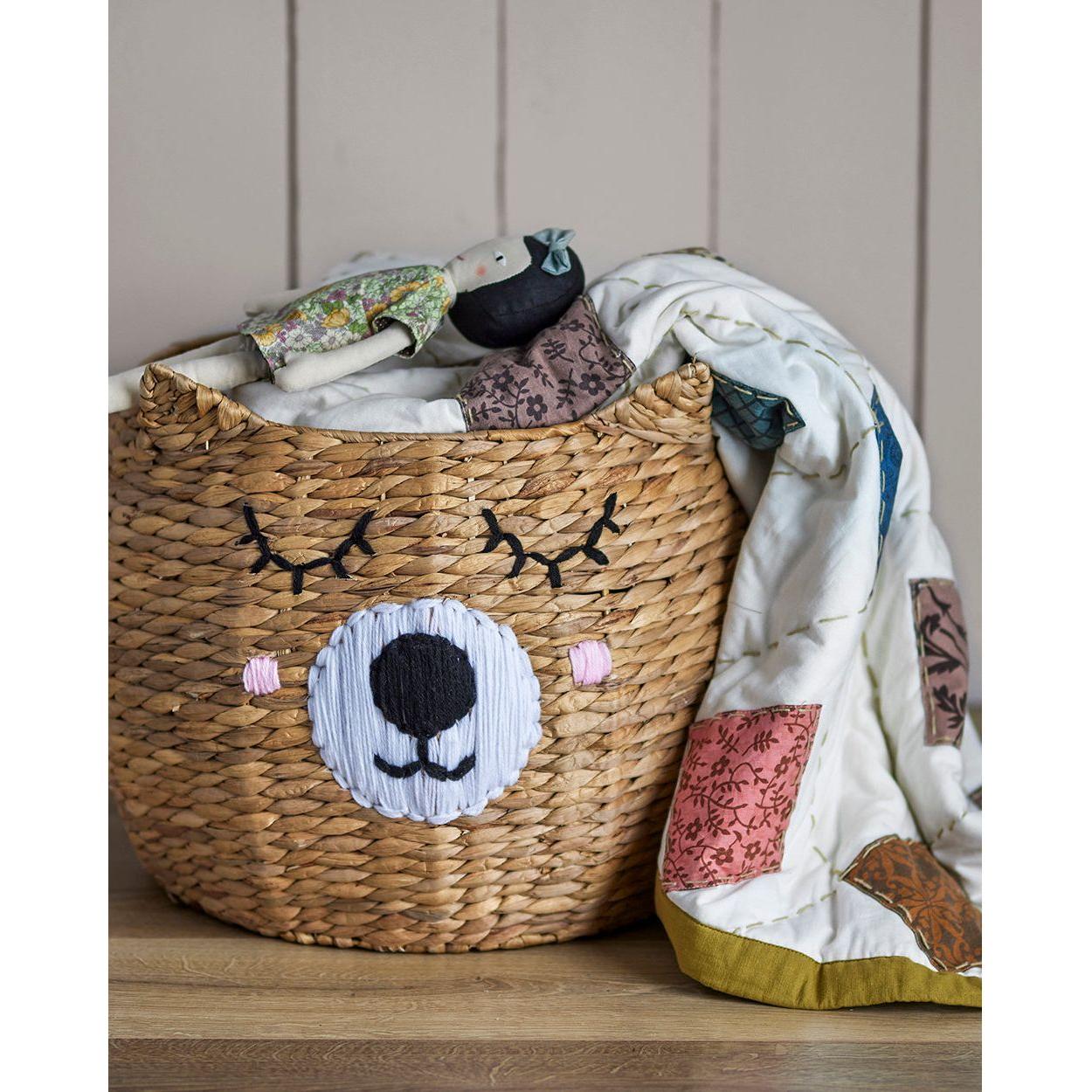 Žaislų krepšys EMAN, natūrali, vandens hiacinta