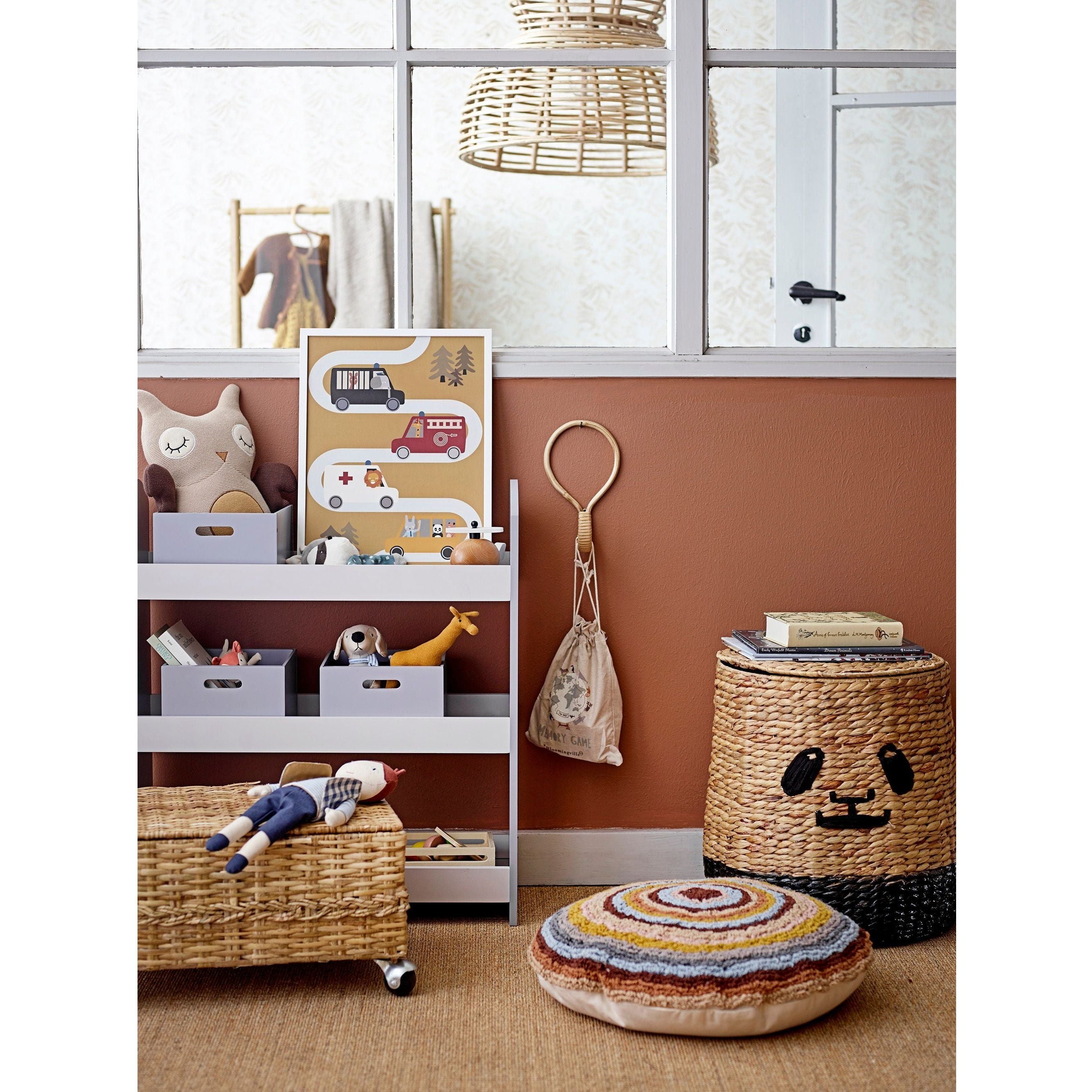 Žaislų krepšys YOUL su dangčiu, vandens hiacinta