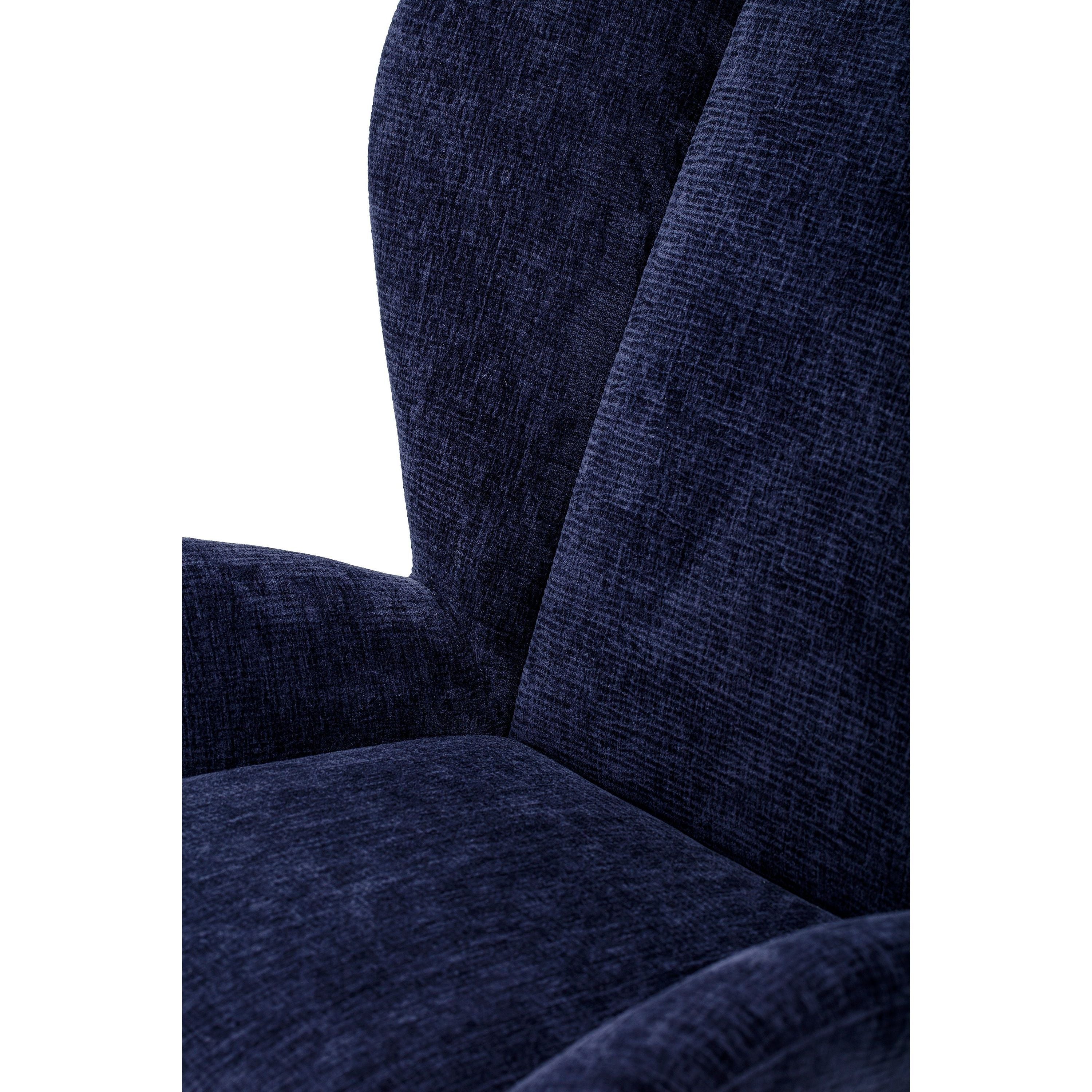 "EAVE" fotelis, mėlyna spalva, poliesteris
