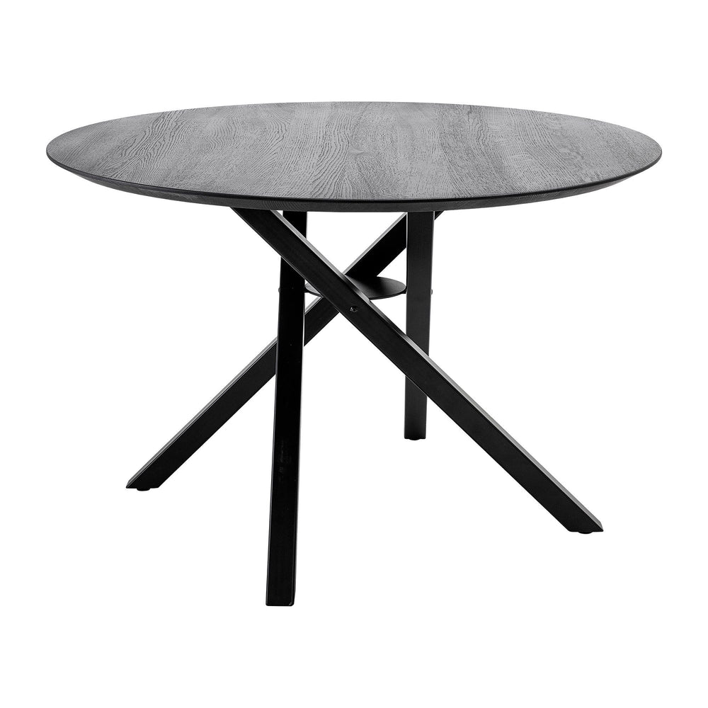 "CONNOR" valgomojo stalas, juoda spalva, ąžuolas (FSC)