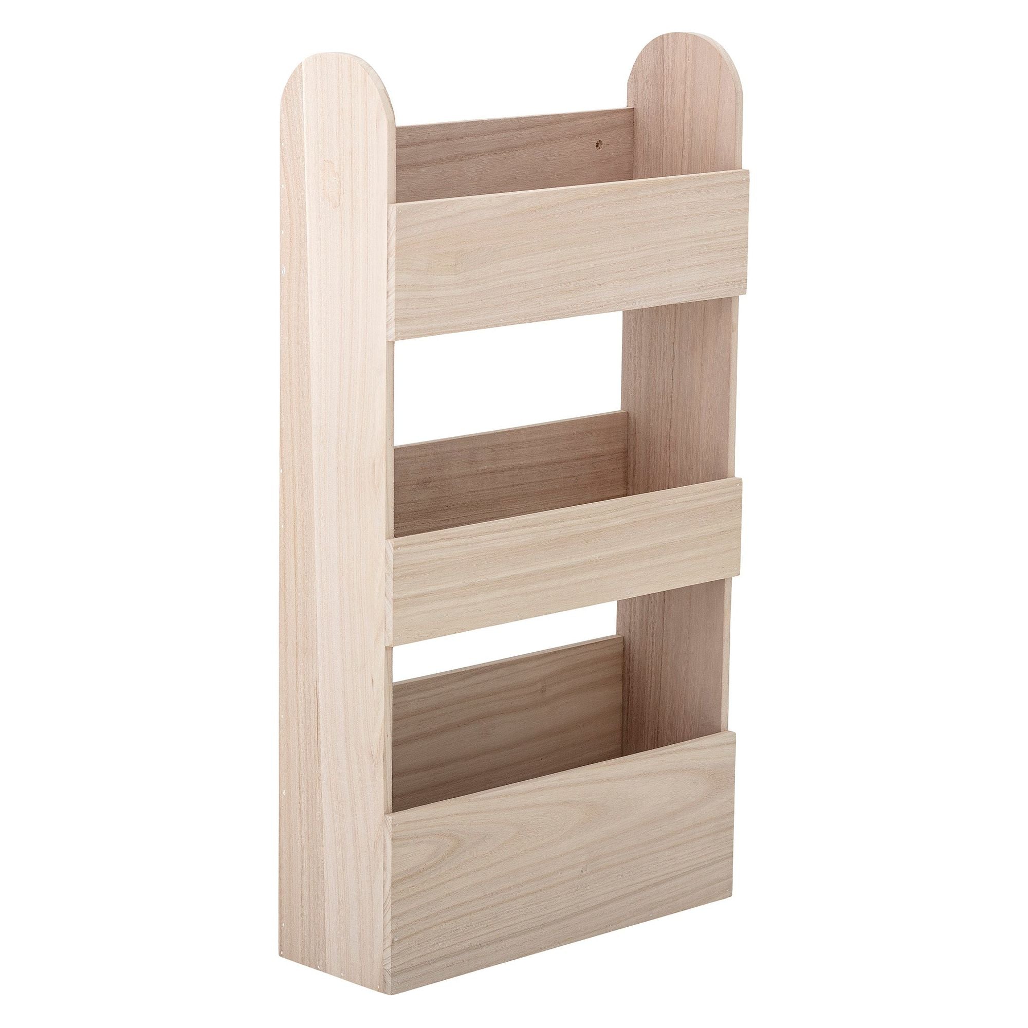 Pastatoma lentyna MORIS, natūrali spalva, paulovnijos mediena