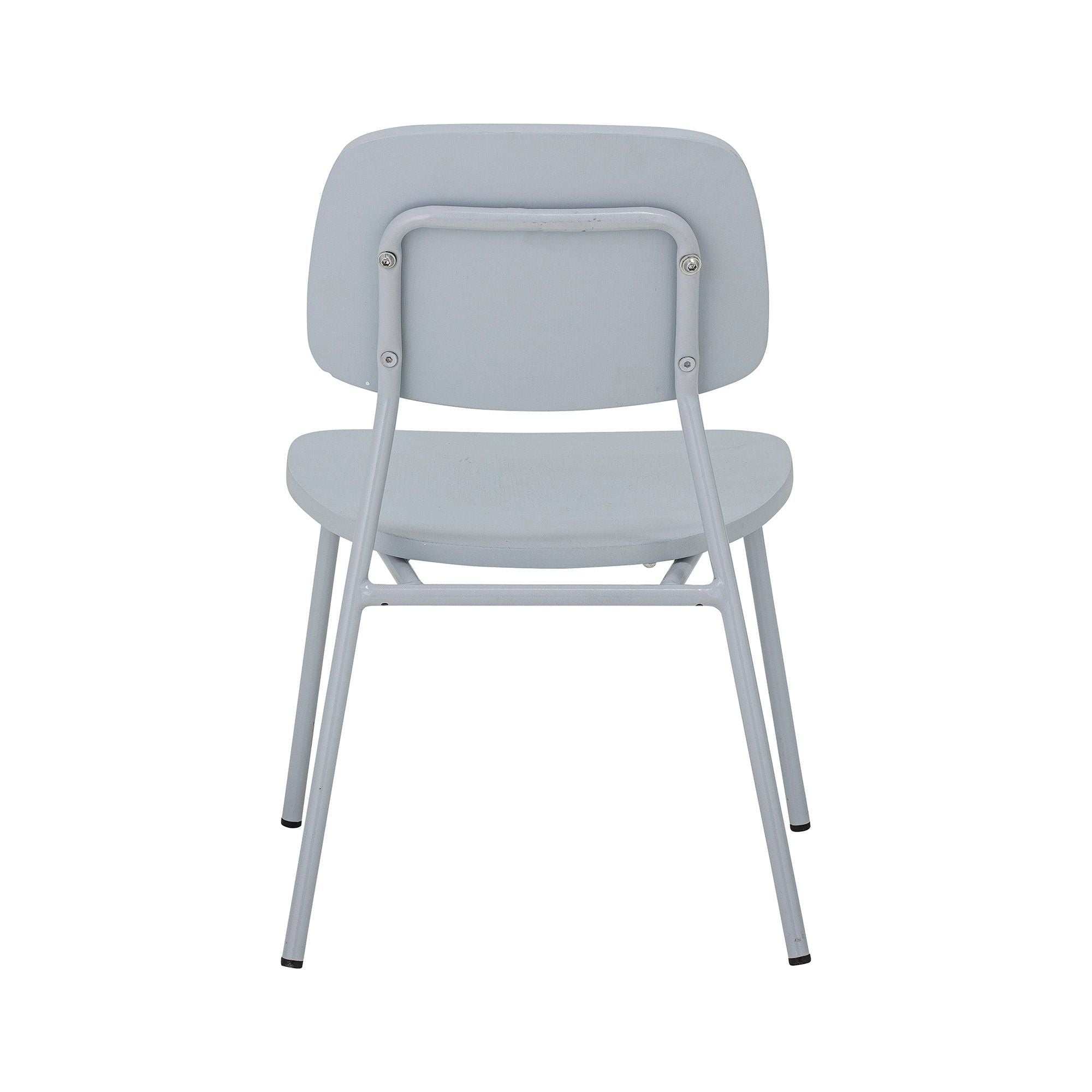 Vaikiška kėdė GUGGA, pilka spalva, faneros plokštė