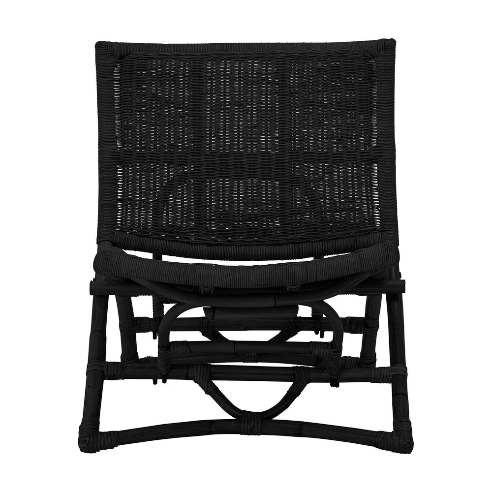 "BAZ" poilsio kėdė, juoda spalva, ratanas