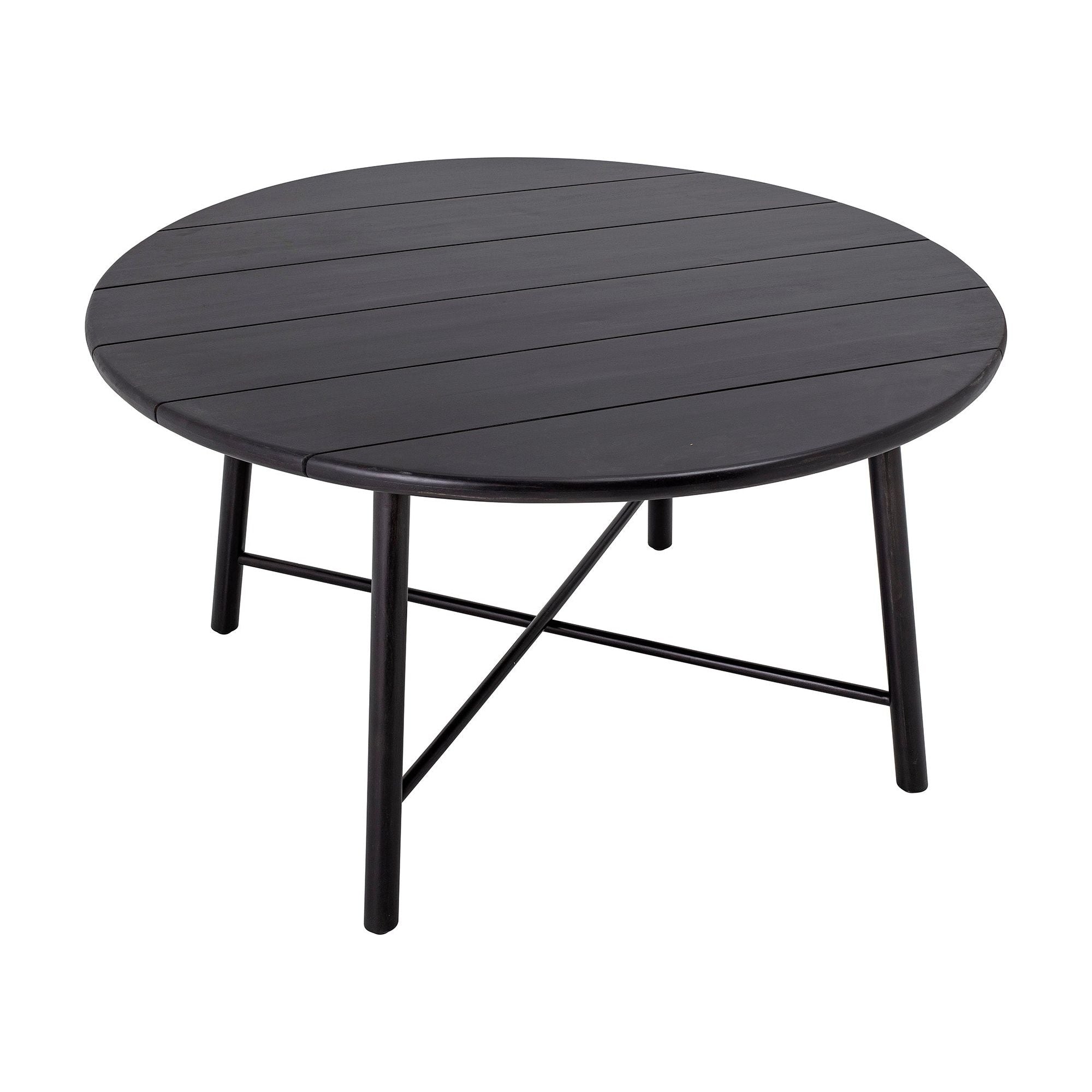 "LOPE" valgomojo stalas, juoda spalva, akacijos mediena