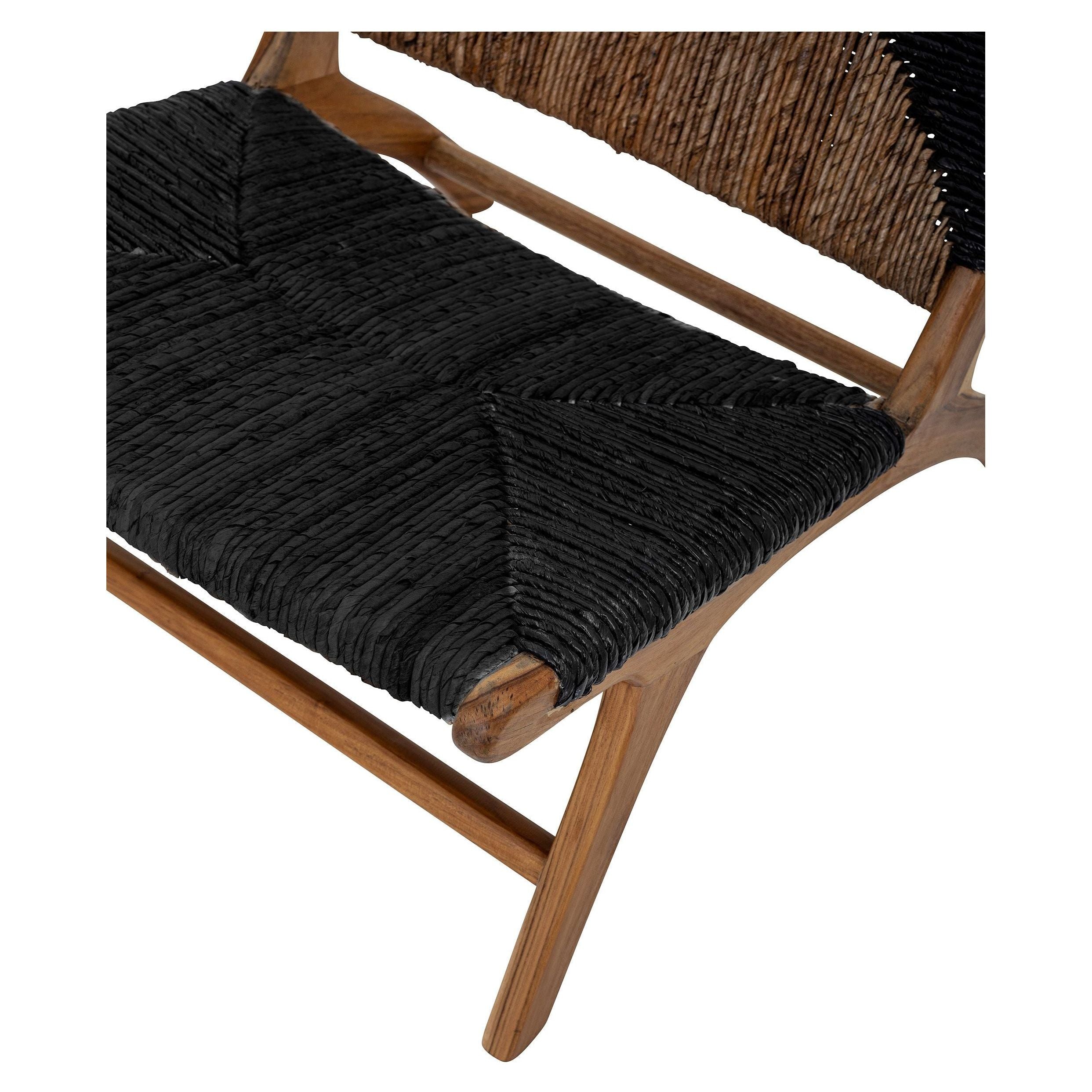 'Grant' poilsio kėdė, juoda, tikmedis