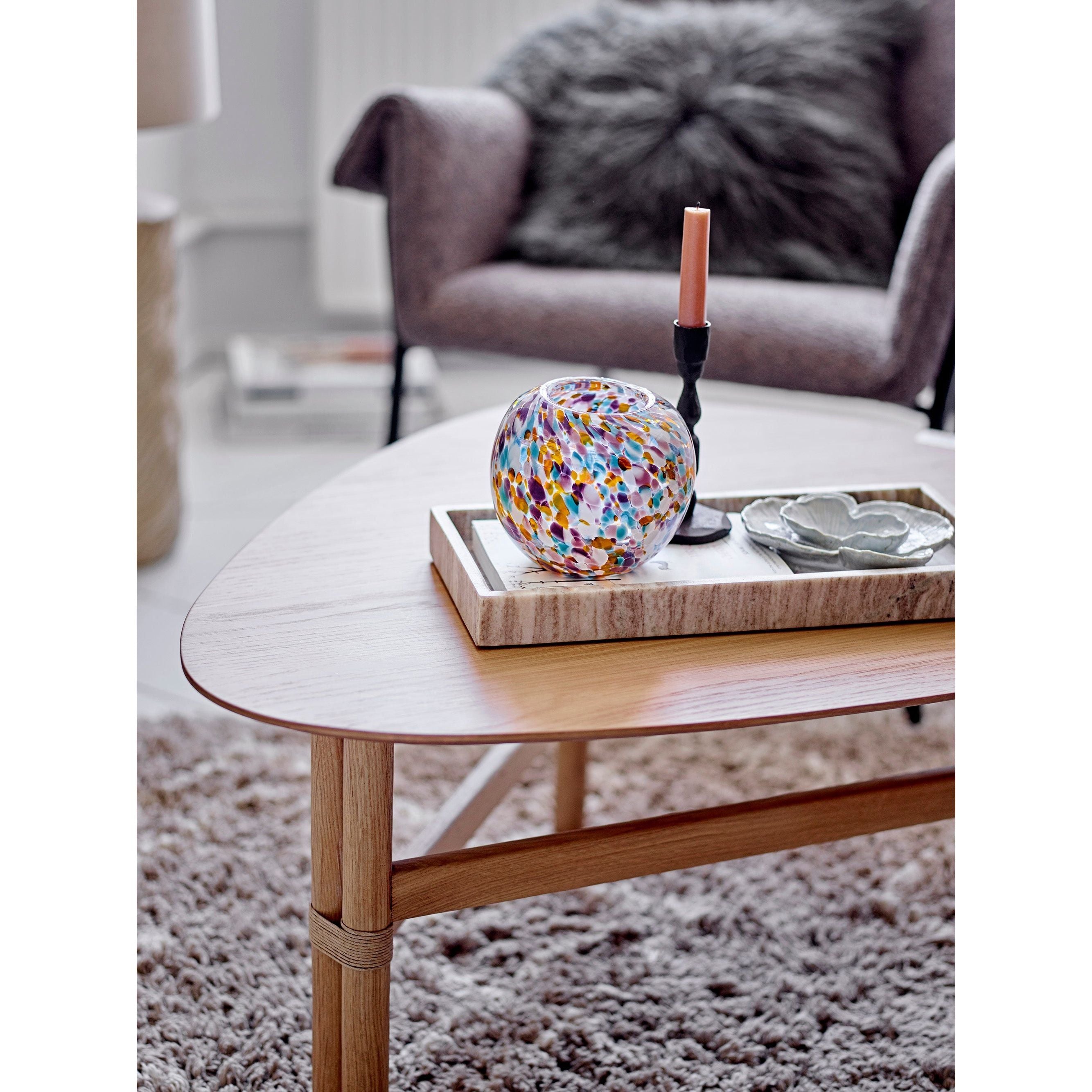 'Corine' dekoracija, pilka, akmens masė