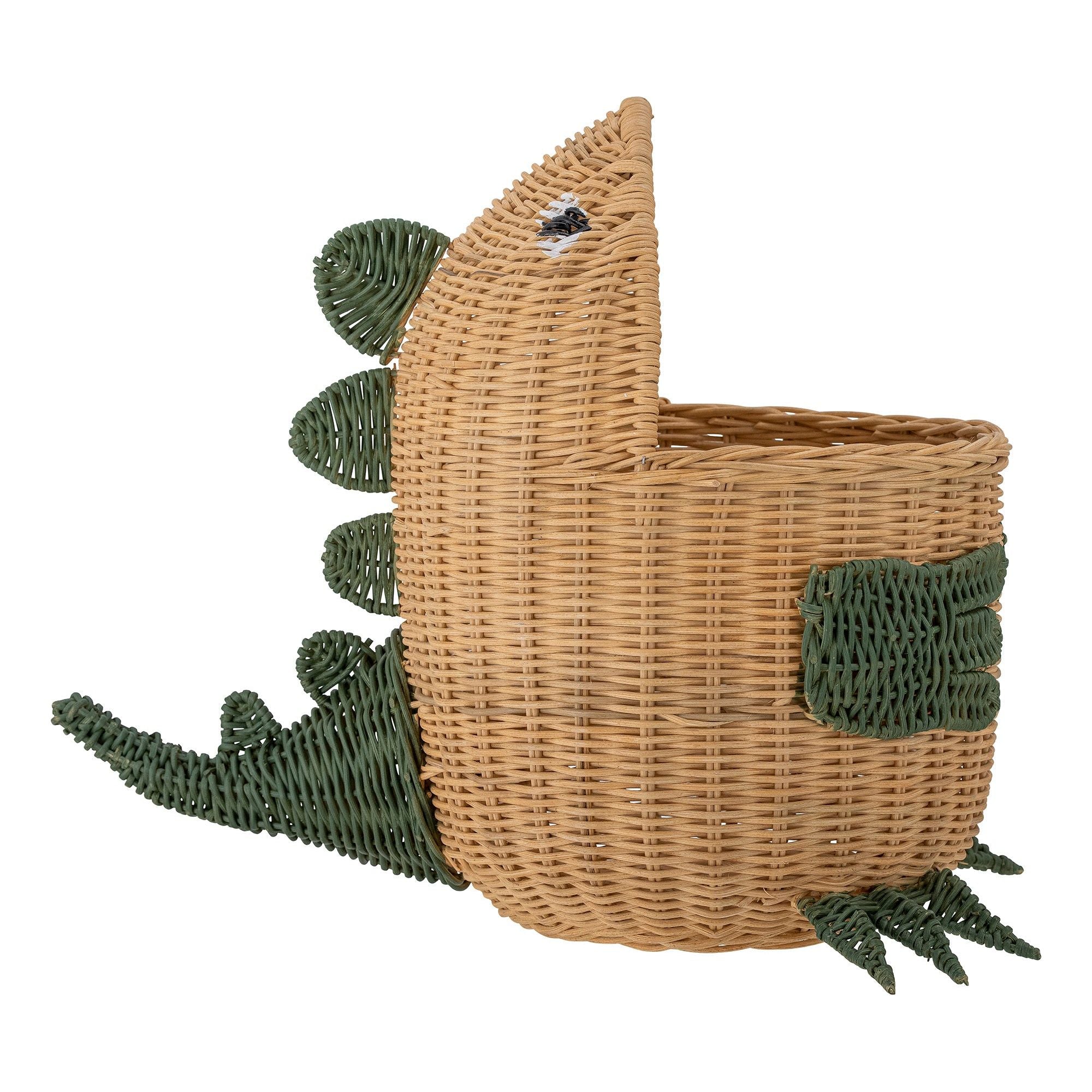 Žaislų krepšys EDDI, natūrali, rotangas