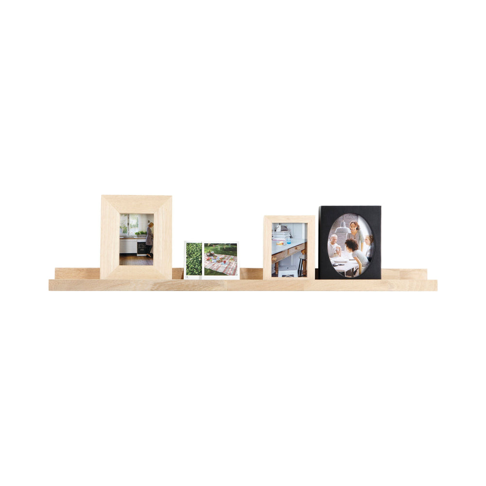 "Vt" nuotraukų rėmelių lentyna, ąžuolo mediena, 100 cm