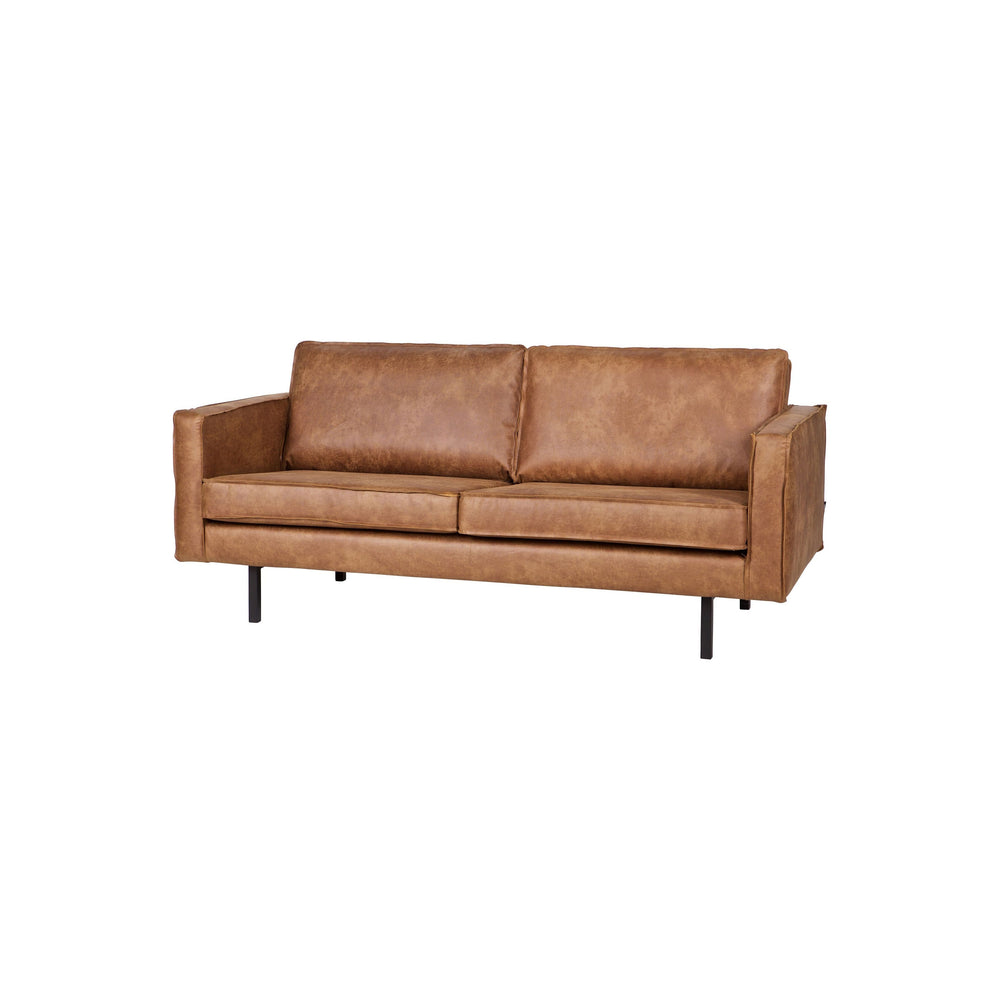 "Rodeo" 1.5 Vietų Sofa, Perdirbta Oda, Konjako Spalva