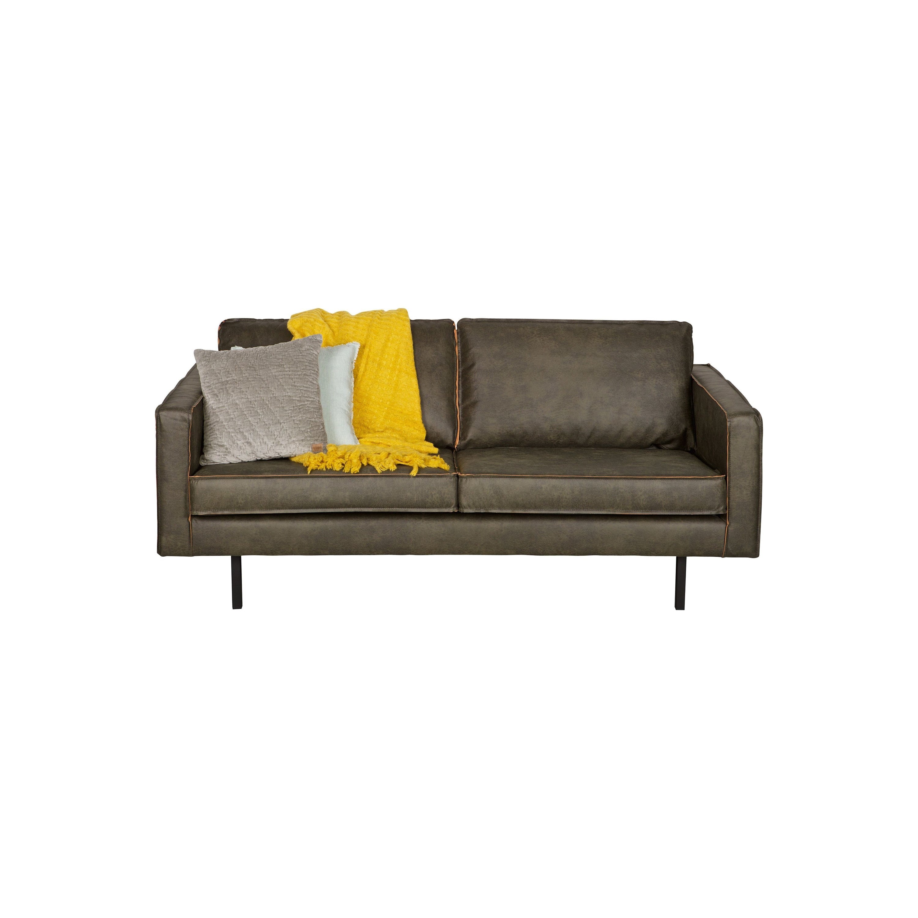 2.5 vietų sofa RODEO, Perdirbta Oda, Army Spalva