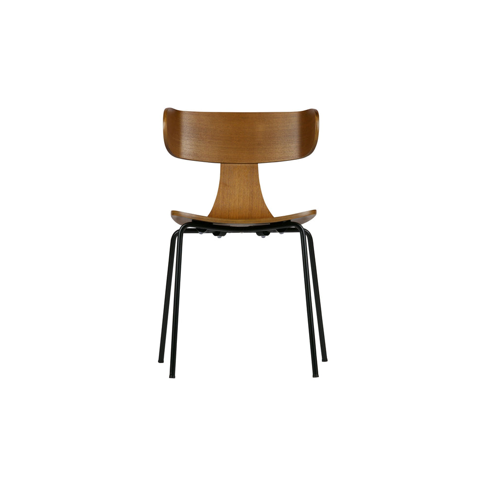 "FORM" valgomojo kėdė, ruda spalva, medis/metalas