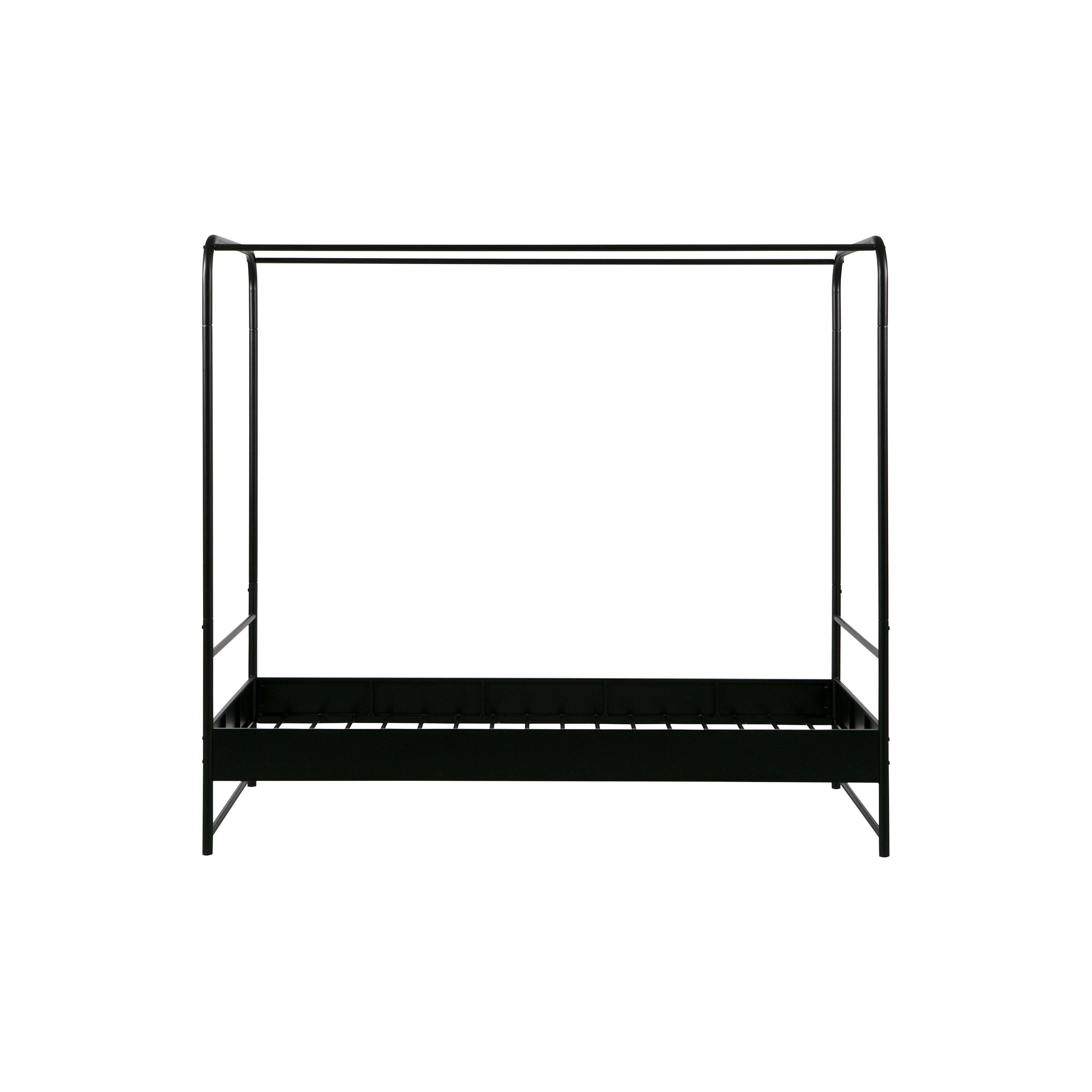 Bunk Bed Metal Black 90x200 Cm