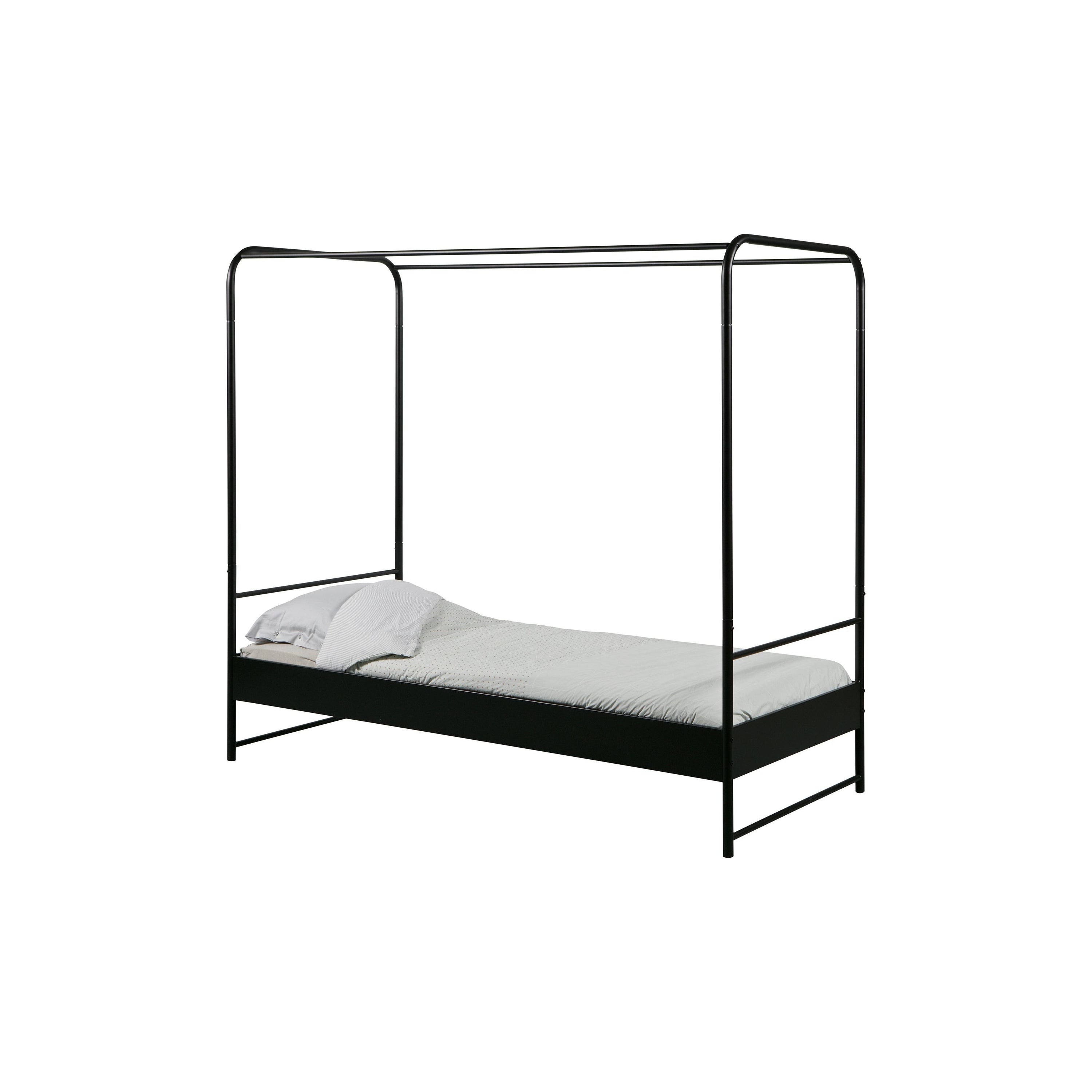 Bunk Bed Metal Black 90x200 Cm