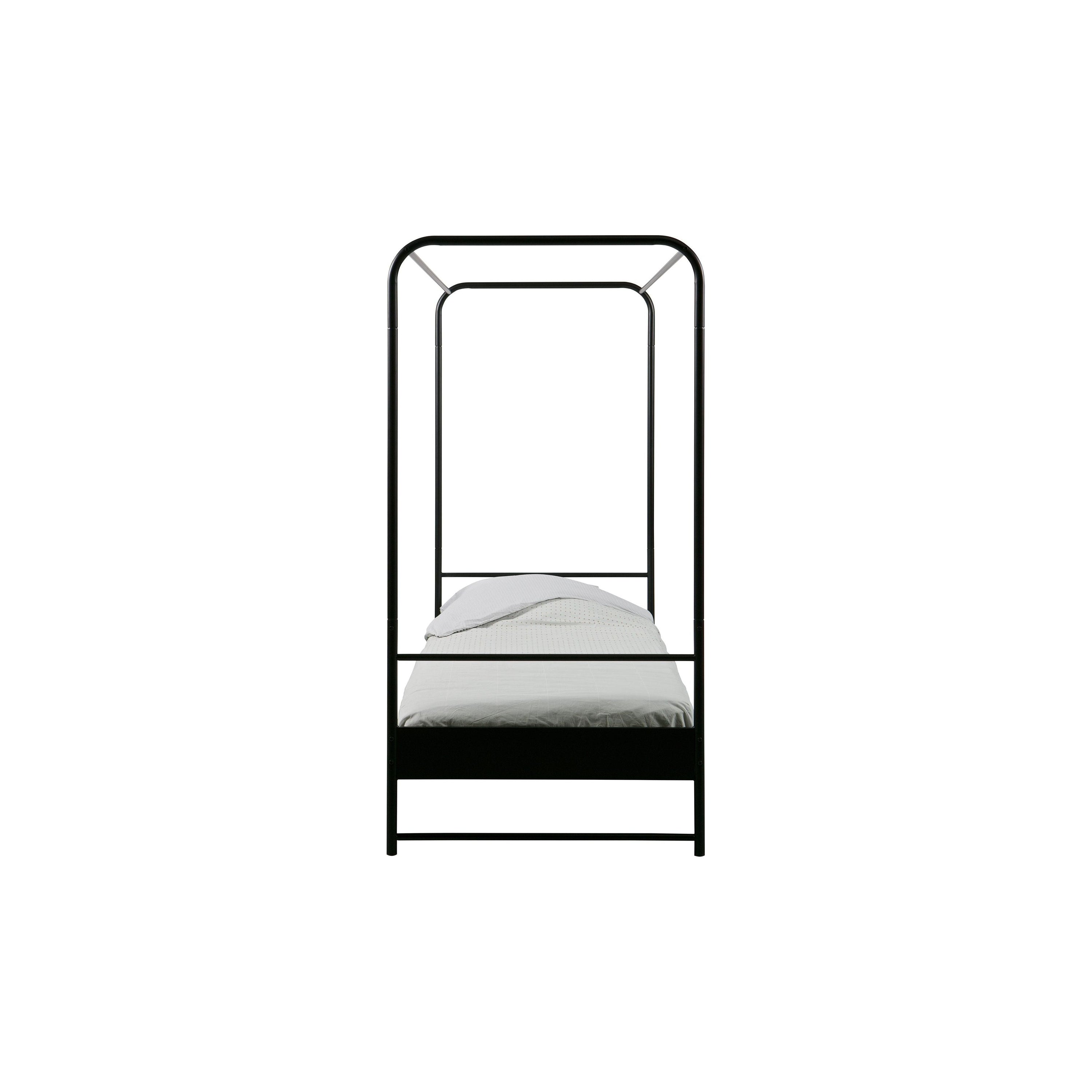 Bunk Bed Metal Black 90x200 Cm