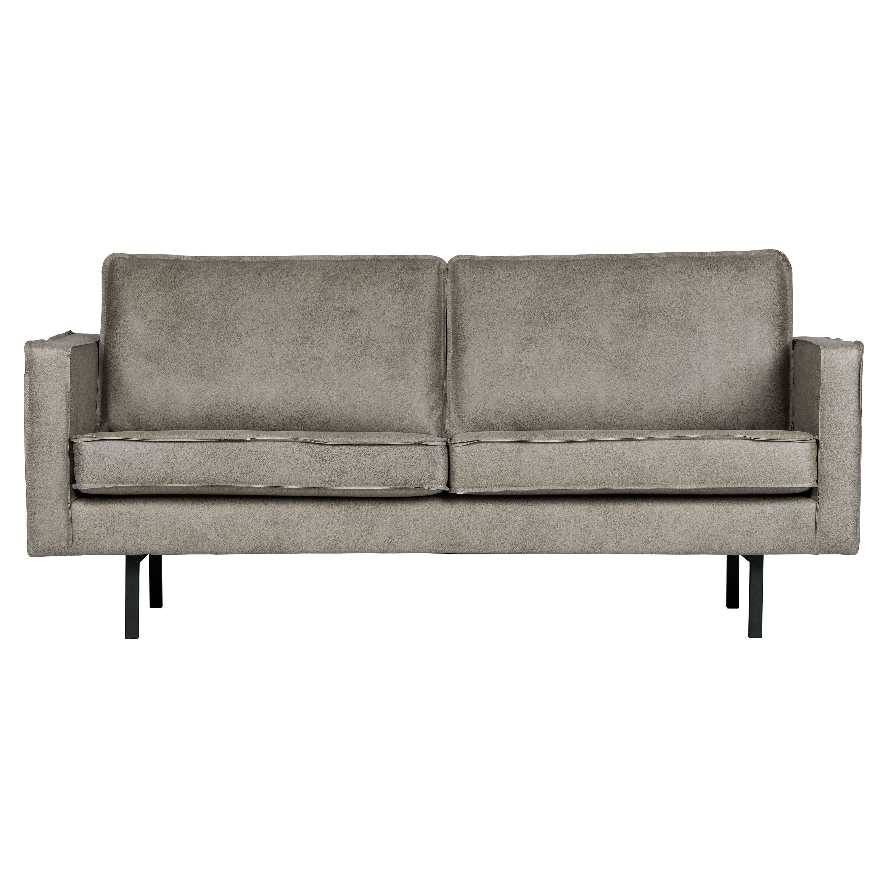 2.5 vietų sofa RODEO, Perdirbta Oda, Pilka Spalva