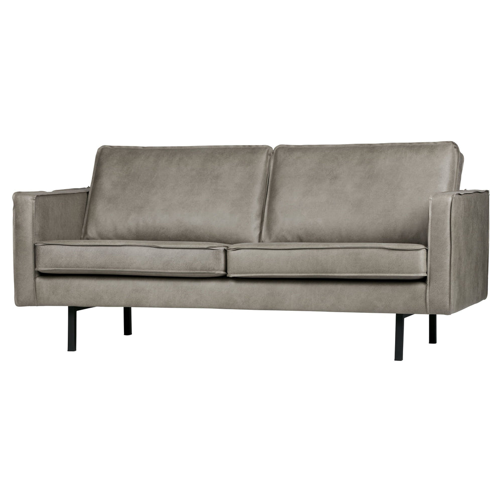 2.5 vietų sofa RODEO, Perdirbta Oda, Pilka Spalva