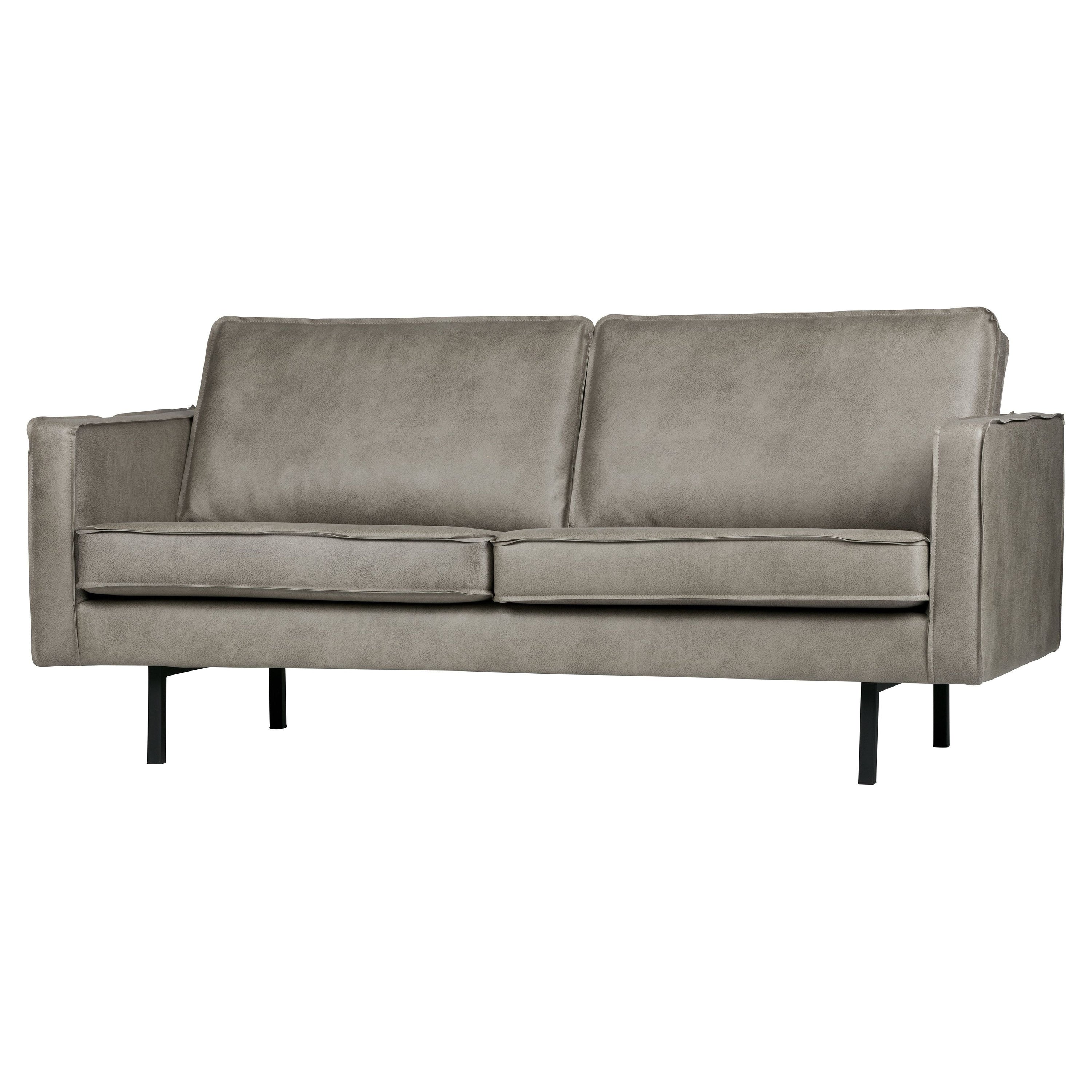 2.5 vietų sofa RODEO, Perdirbta Oda, Pilka Spalva