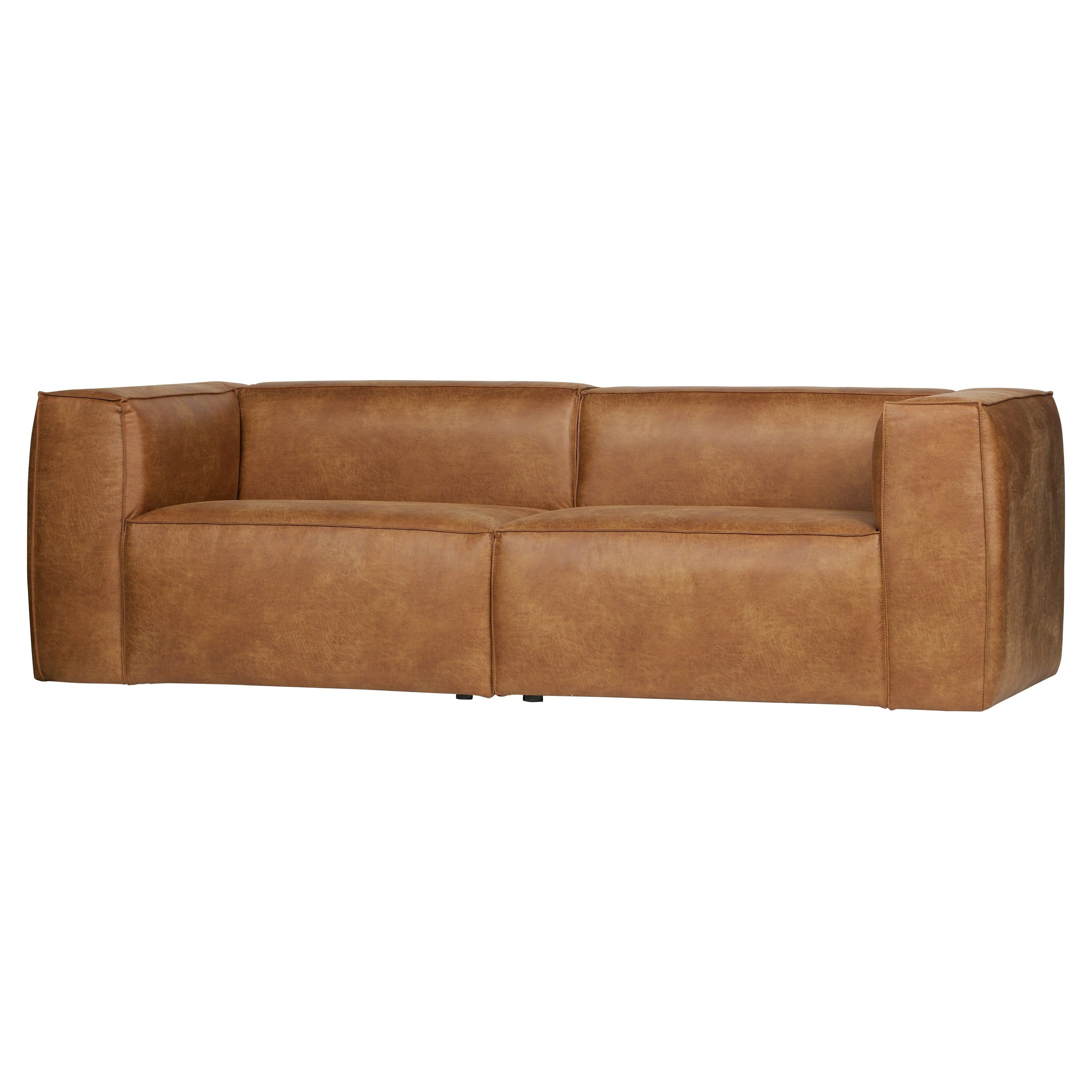 Sofa BEAT, konjako spalvos oda
