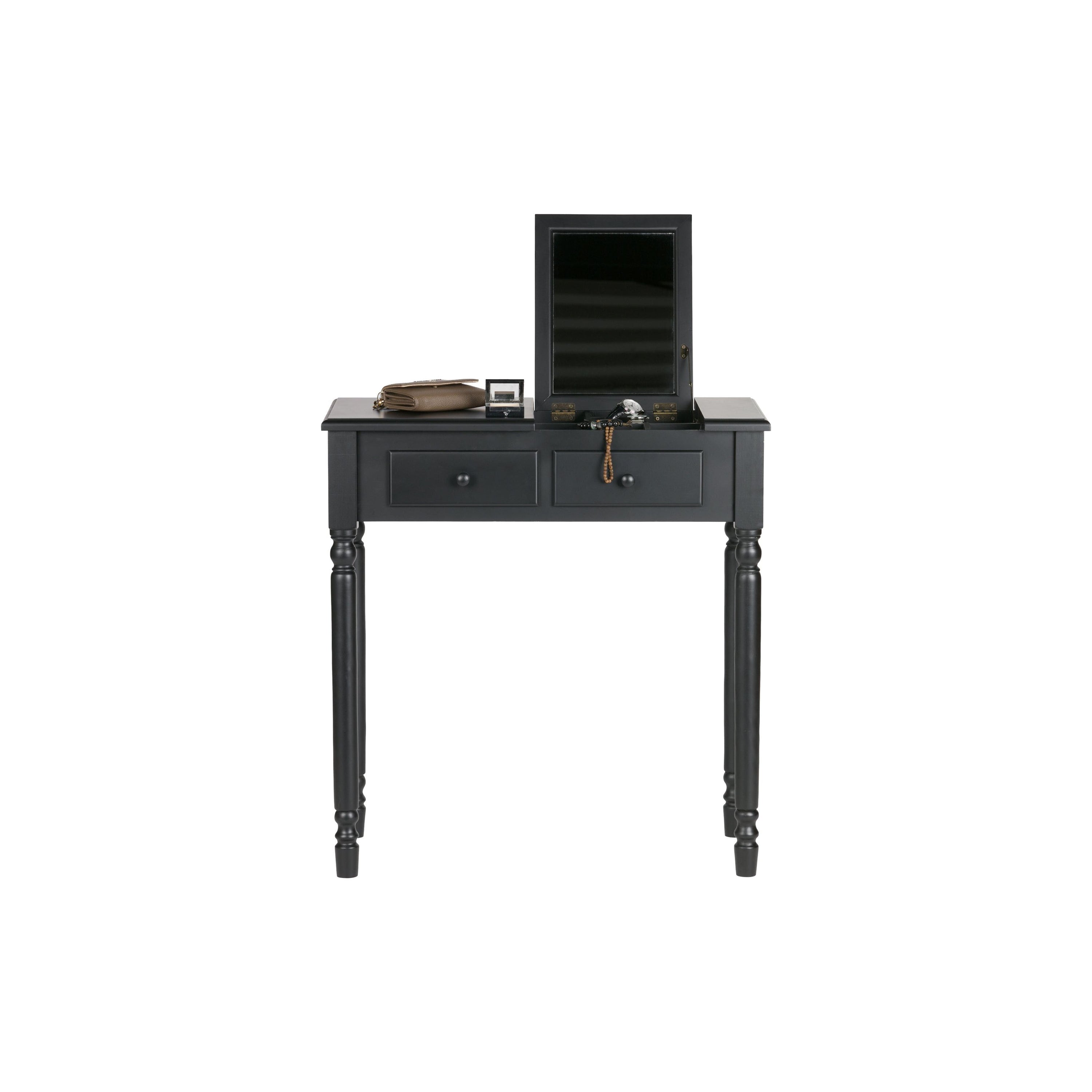 "Romy" šoninis staliukas, mediena, juoda