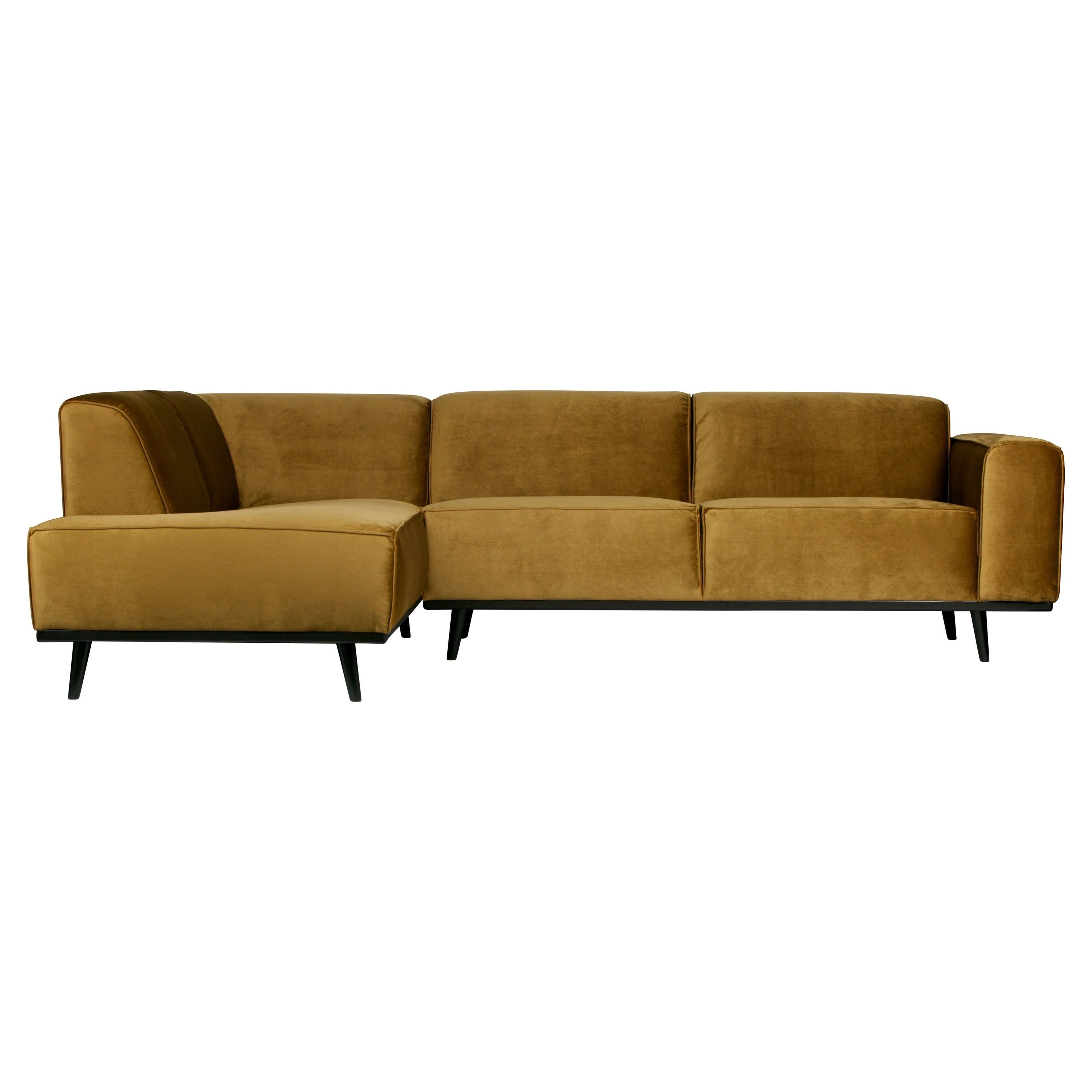 Kampinė sofa "STATEMENT", kairė pusė, medaus spalva