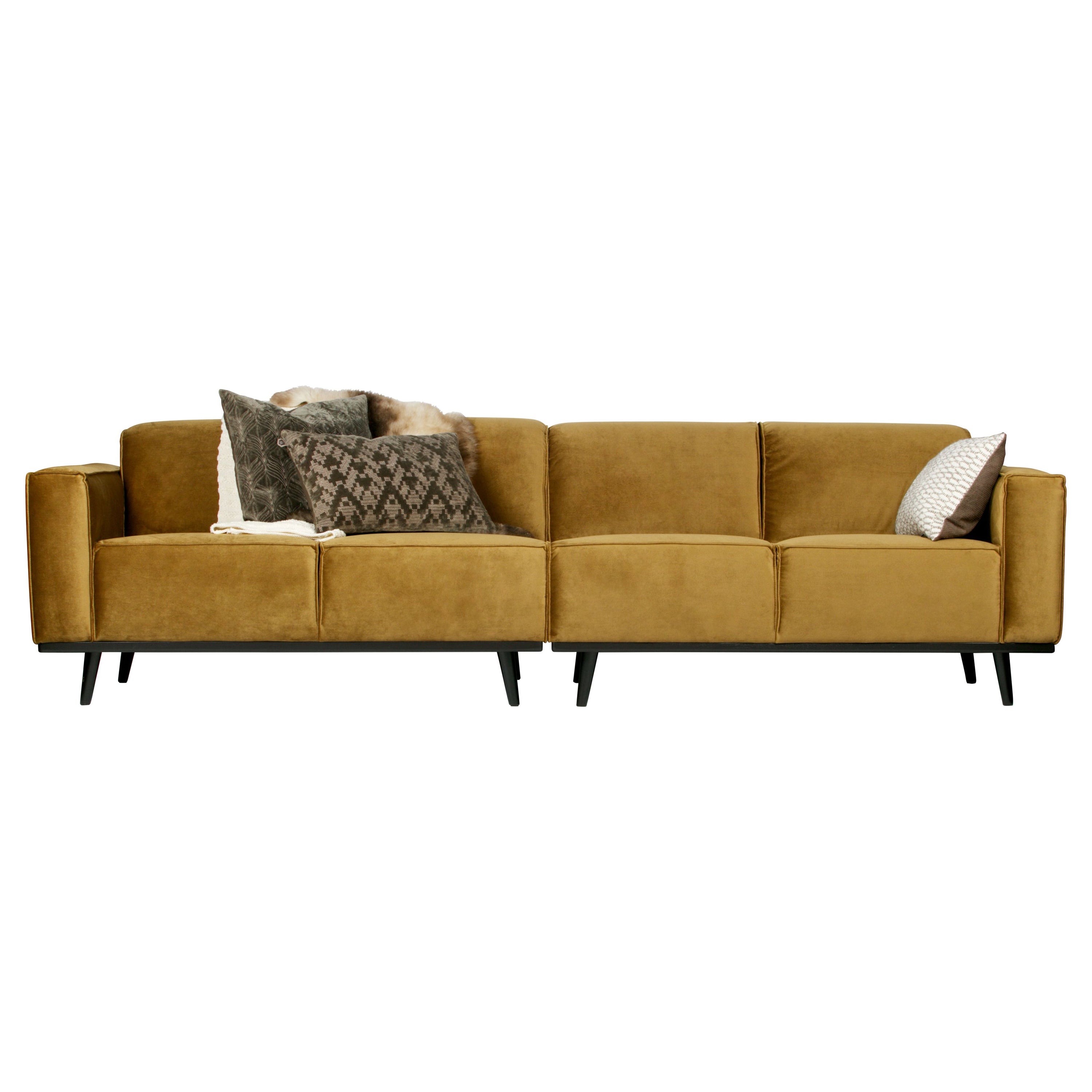 Sofa "STATEMENT", keturvietė, medaus spalva