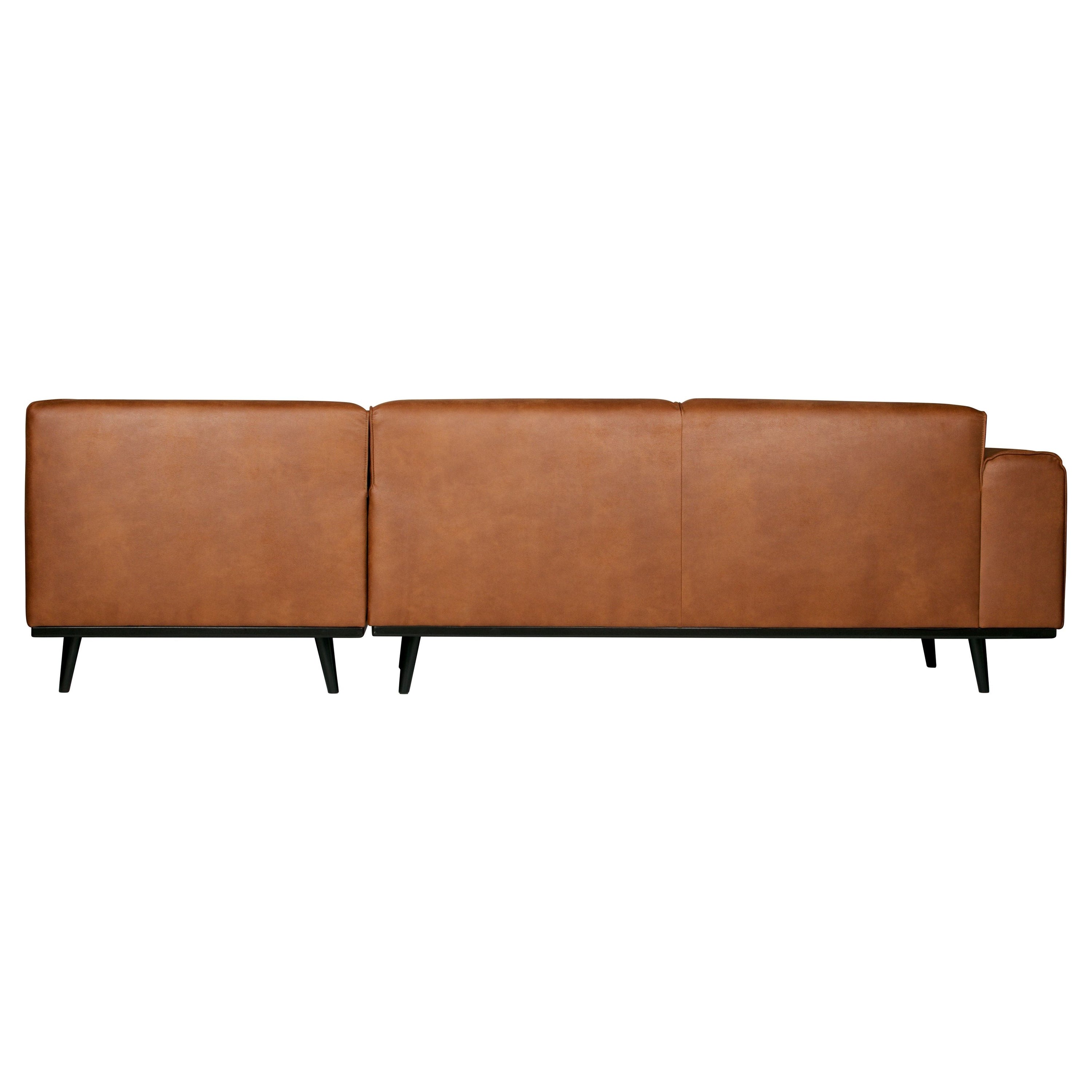 Kampinė sofa "STATEMENT", dešinė pusė, konjako spalva, perdirbta oda