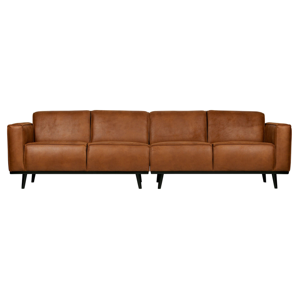 Sofa "STATEMENT", keturvietė, konjako spalva, perdirbta oda