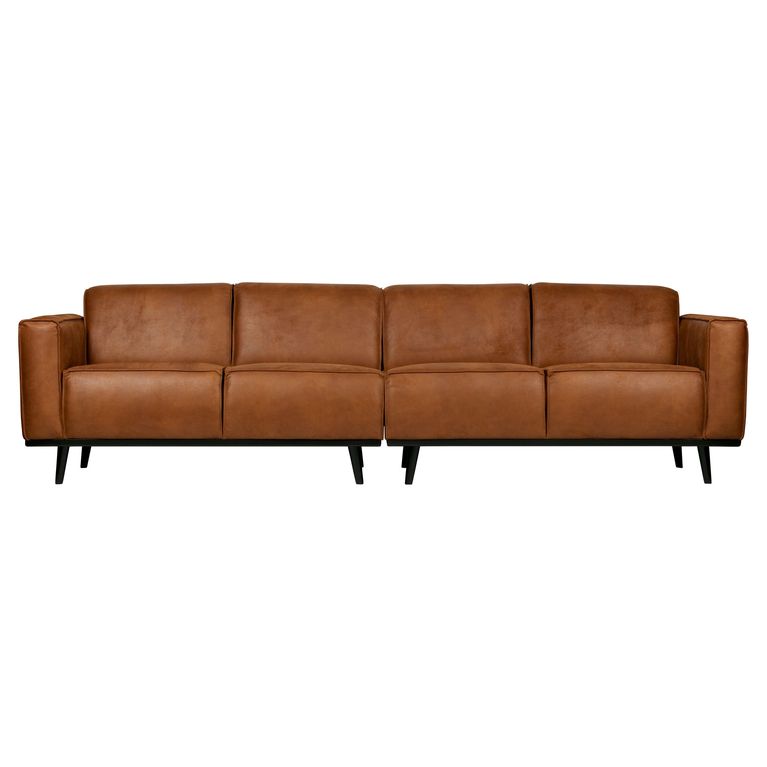 Sofa "STATEMENT", keturvietė, konjako spalva, perdirbta oda