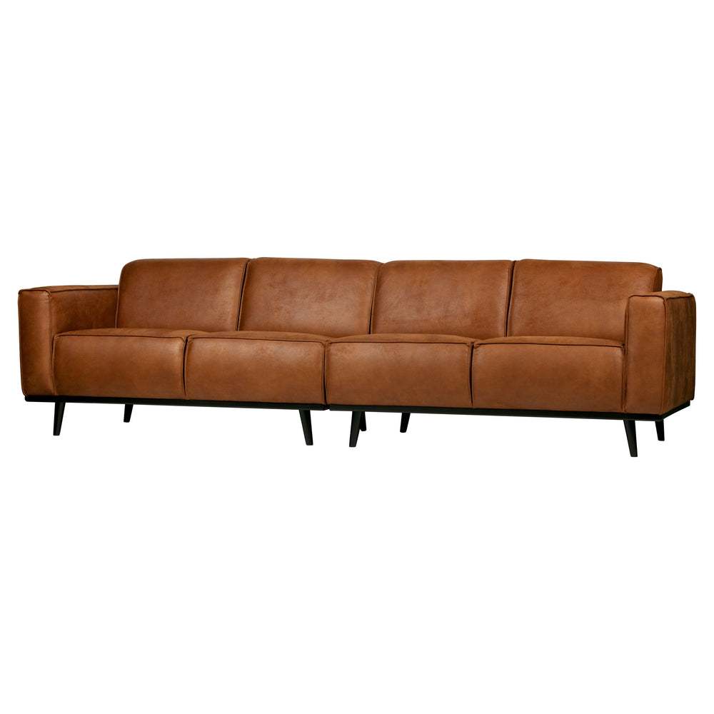 Sofa "STATEMENT", keturvietė, konjako spalva, perdirbta oda