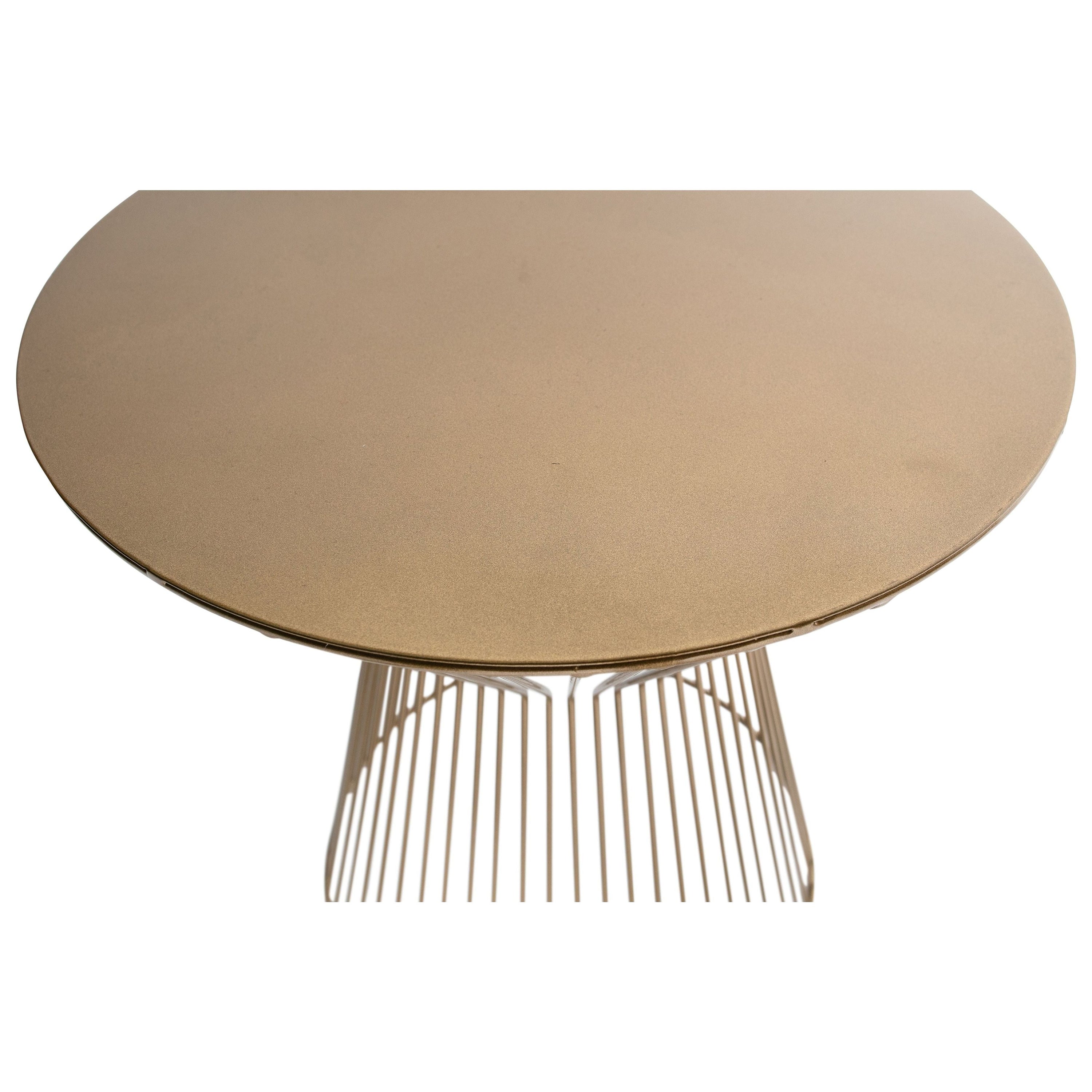 "SUUS" kavos staliukas, 46x35x35 cm, auksinė spalva, metalas