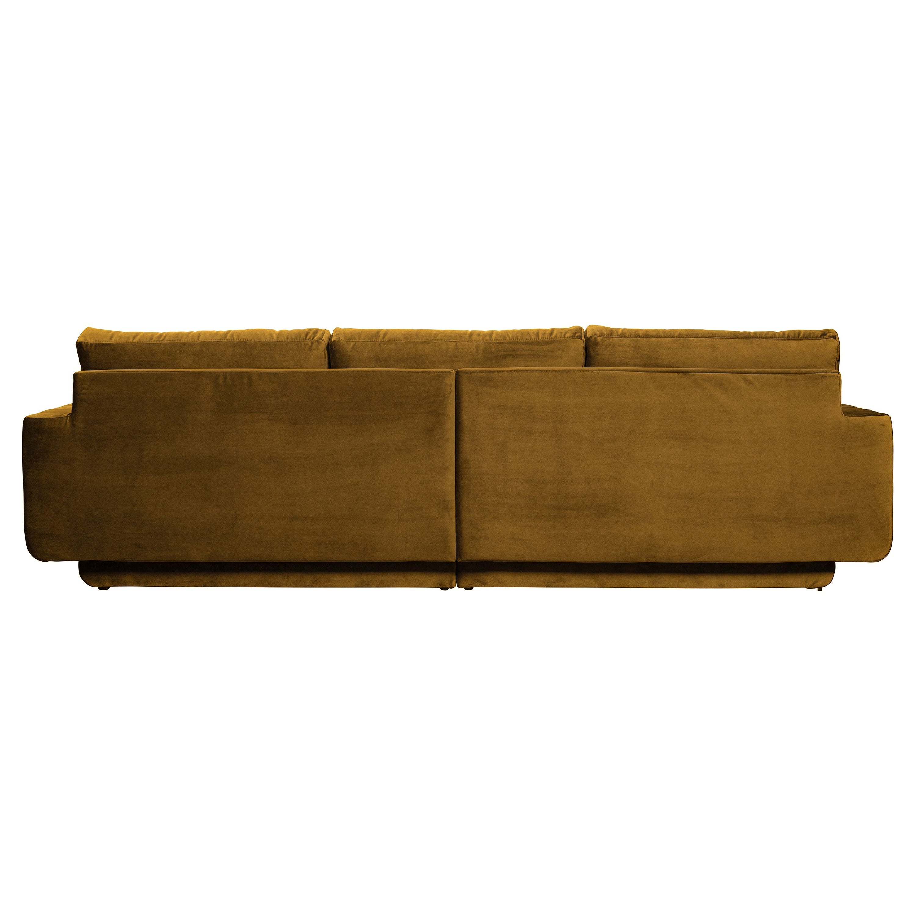 Sofa "FAME", 3-vietė, medaus spalva, aksomas