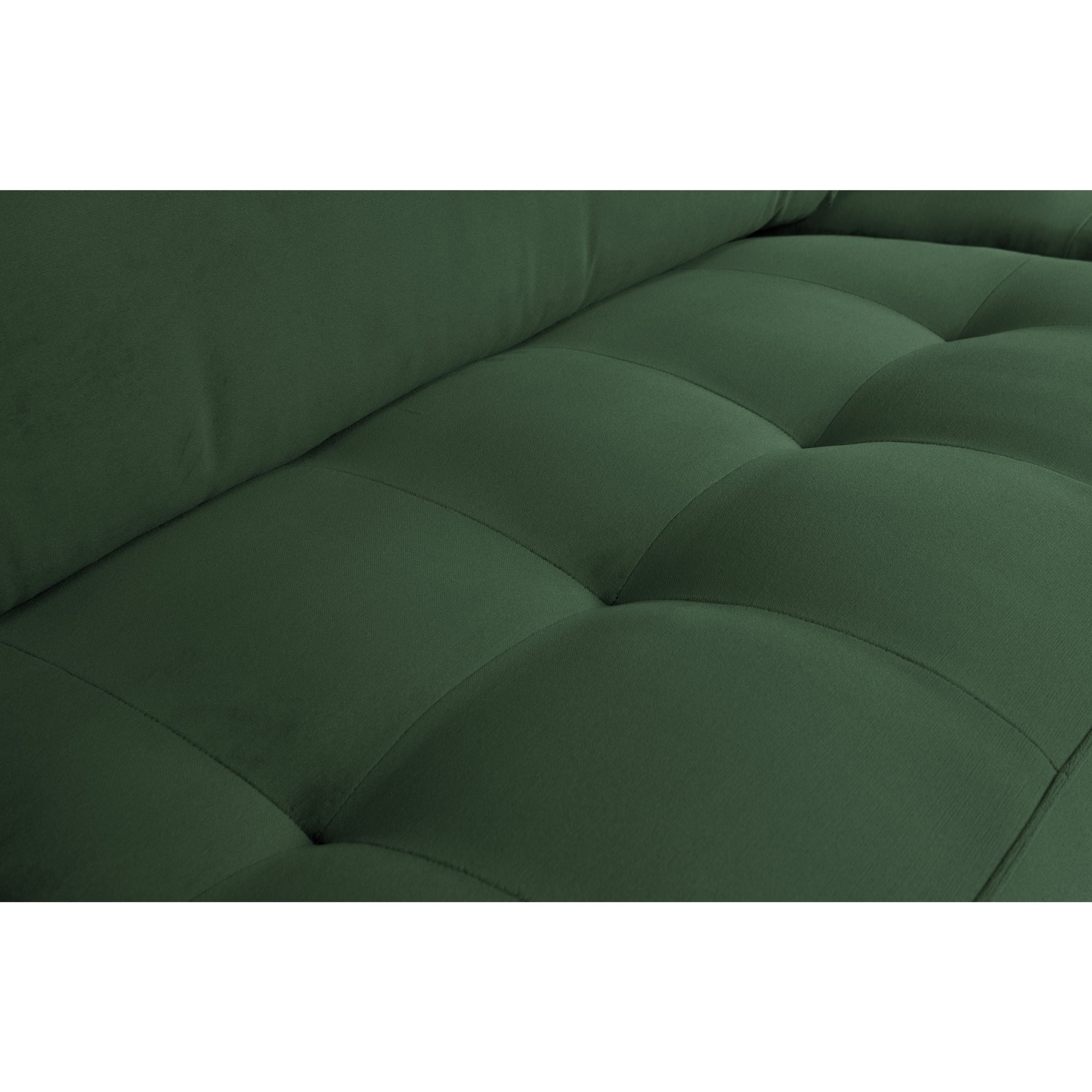 "Rodeo" sofa 2,5-vietų, aksomas, Žalia Spalva