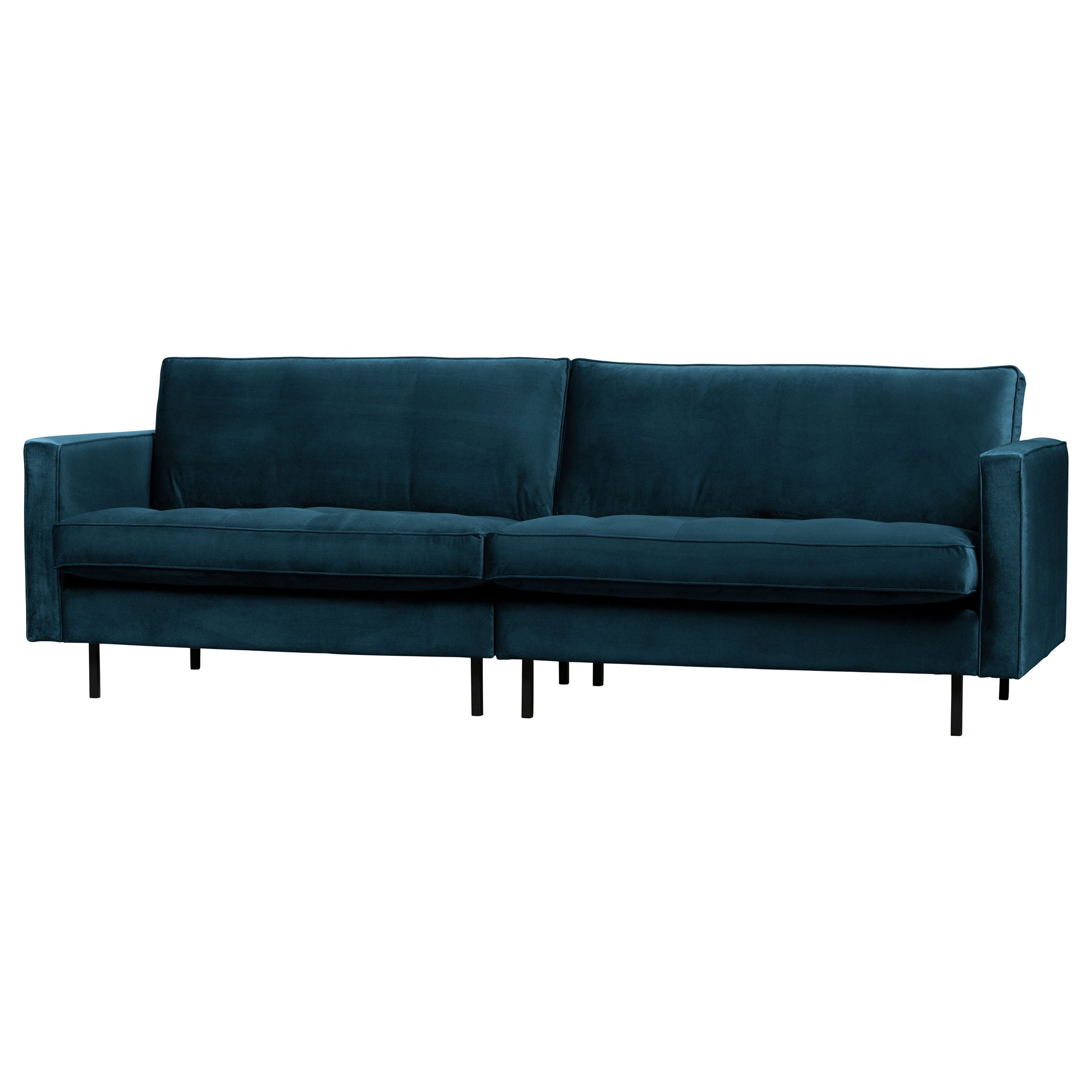 "Rodeo" sofa 3-jų vietų, klasikinė, Aksomas, Mėlyna Spalva