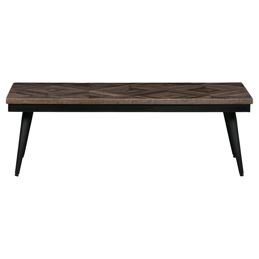 "RHOMBIC" kavos staliukas, juoda/ruda spalva, medis/metalas, 120x60 cm