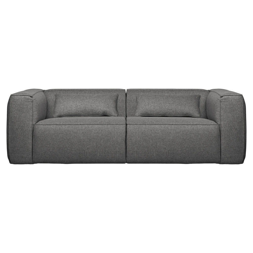 "Bean" Sofa, 3.5 Vietų, Su pagalvėlėmis, Tamsi Pilka Spalva