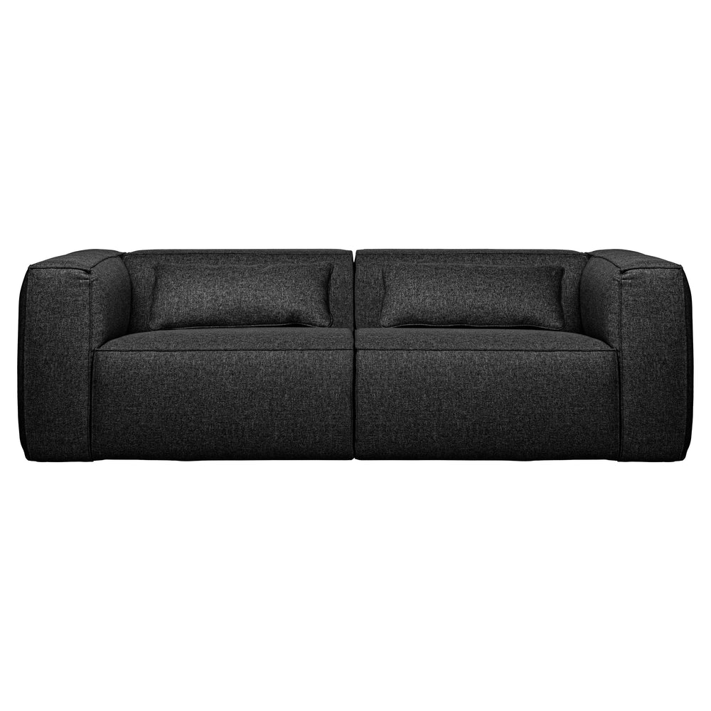 "Bean" Sofa, 3.5 Vietų, Su pagalvėlėmis, Juoda Spalva