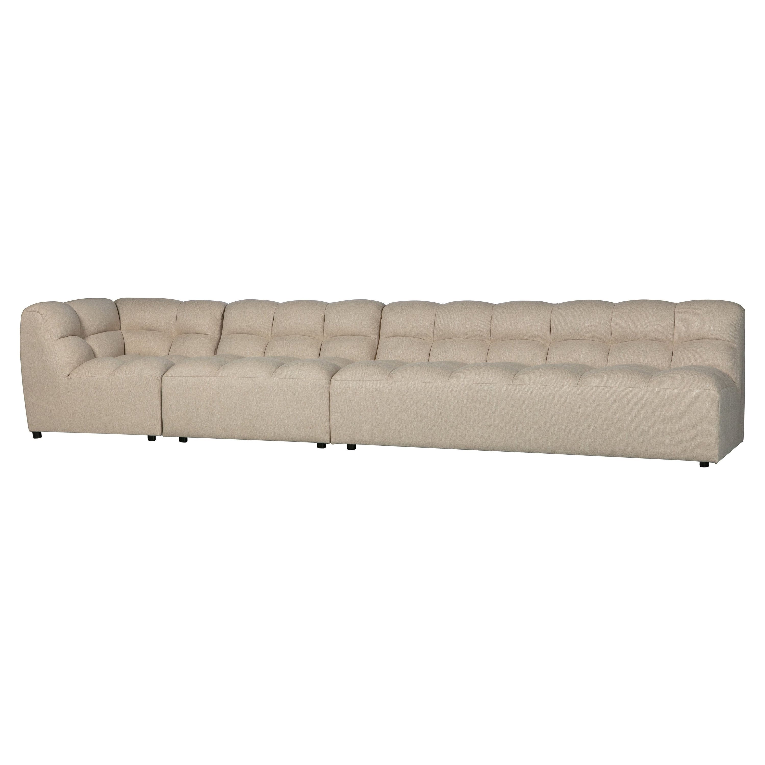 "PEPPER" modulinė sofa, 2 vietų, smėlio spalva