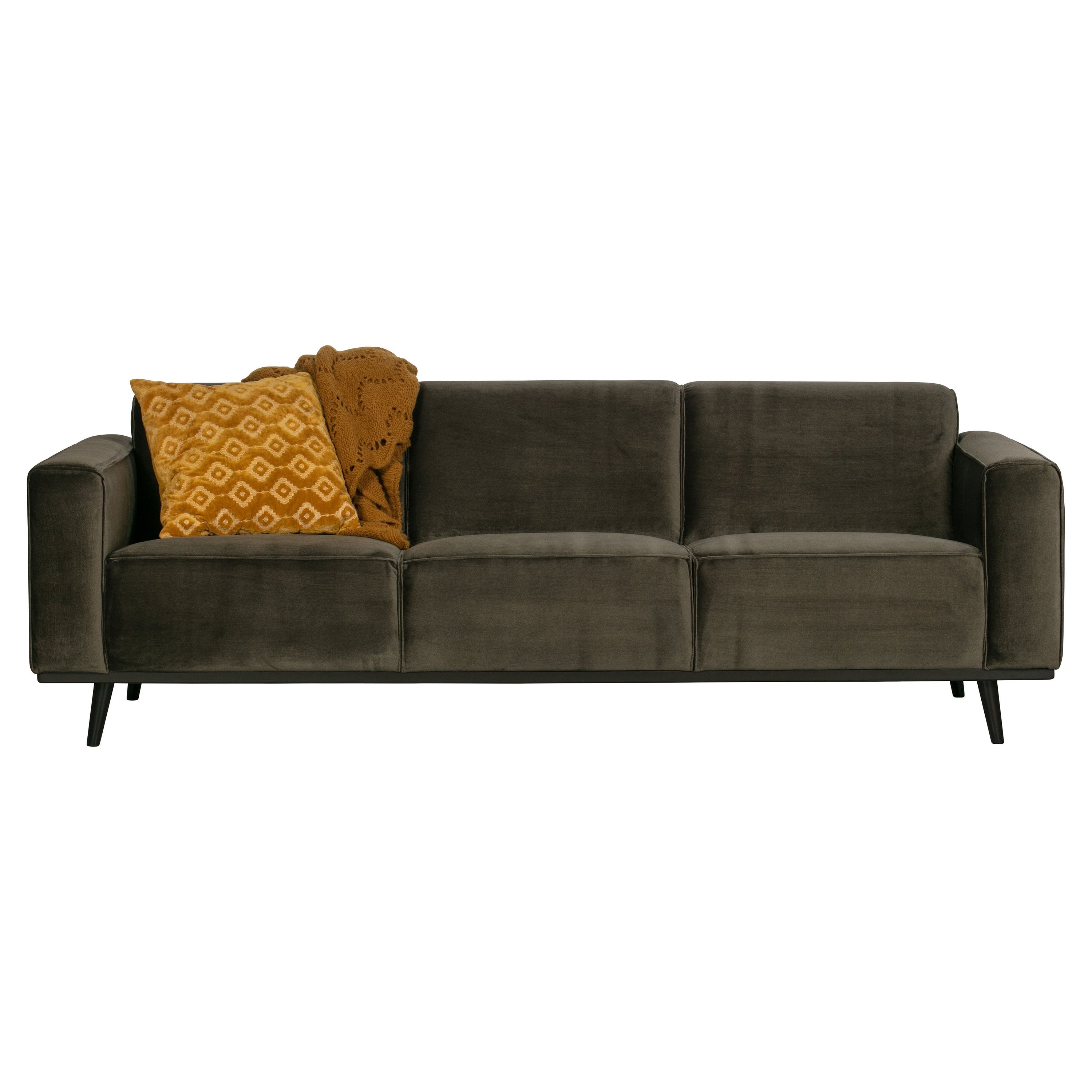 Sofa "STATEMENT" 3 vietų, šilta žalia spalva