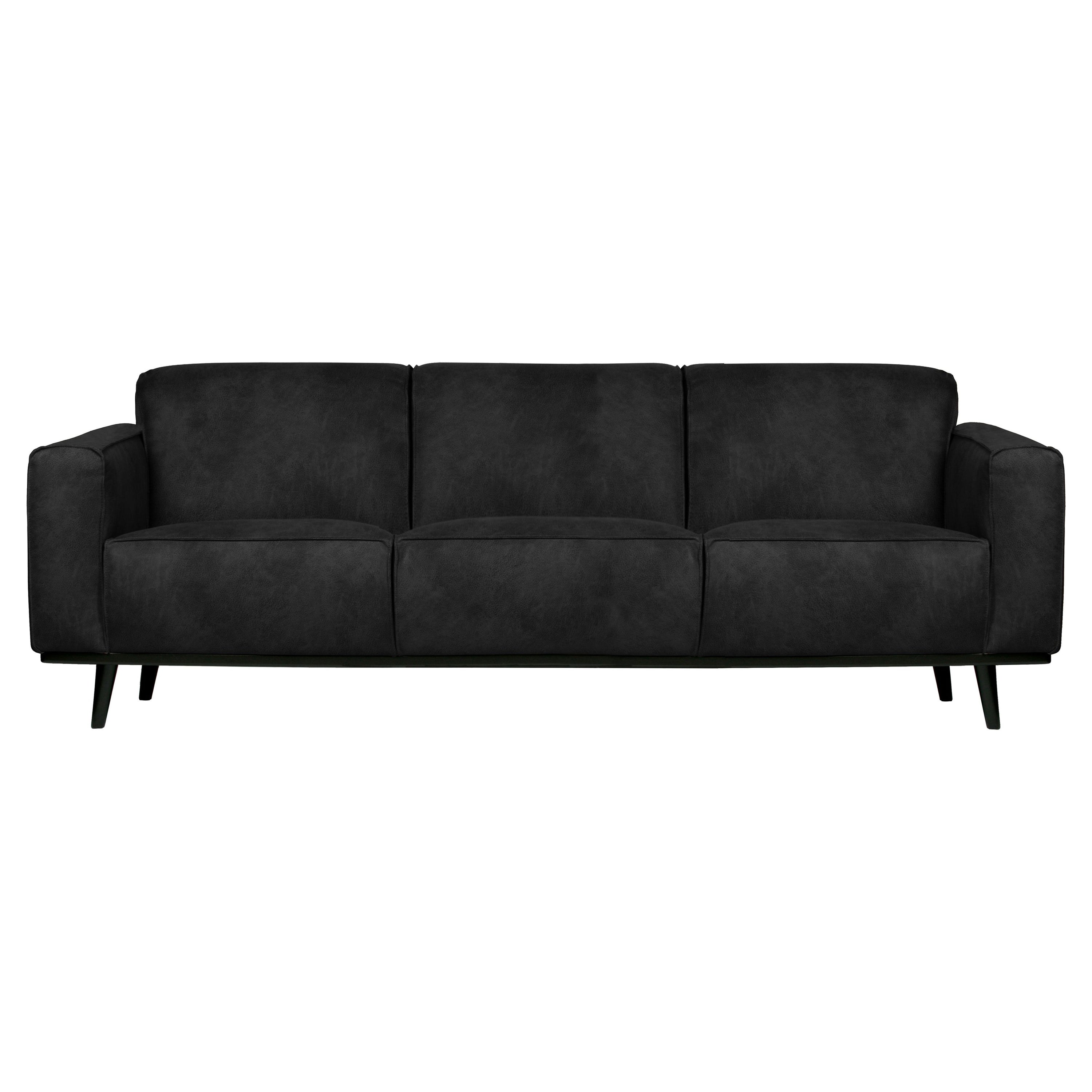 Sofa "STATEMENT" 3 vietų, juoda spalva